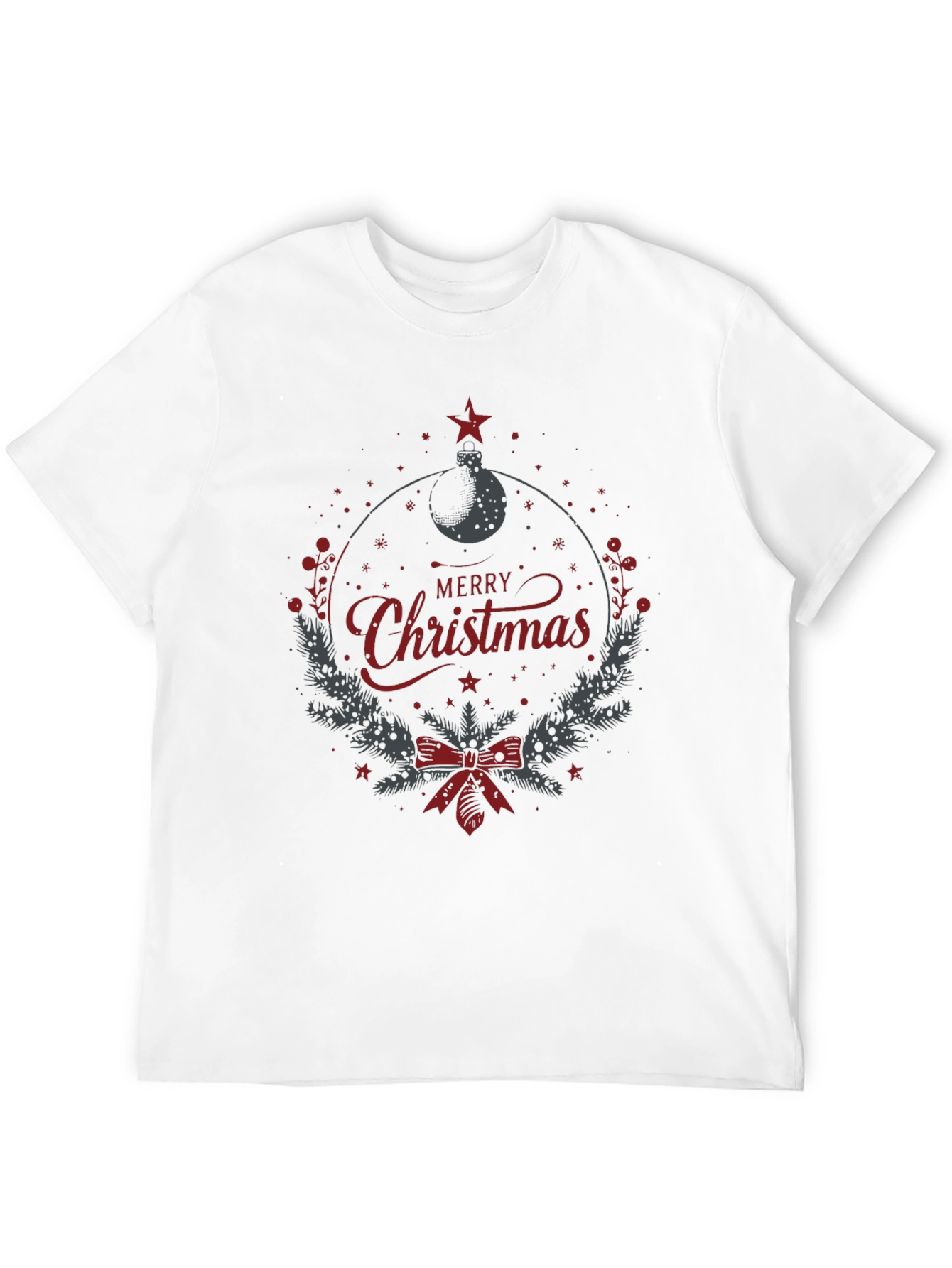 Festive Merry Christmas Graphic Tee