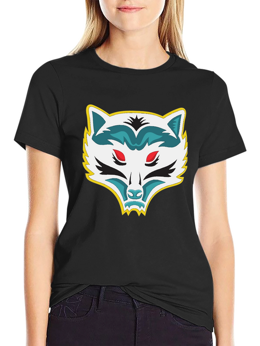 Mens Black T-Shirt with Raccoon Graphic