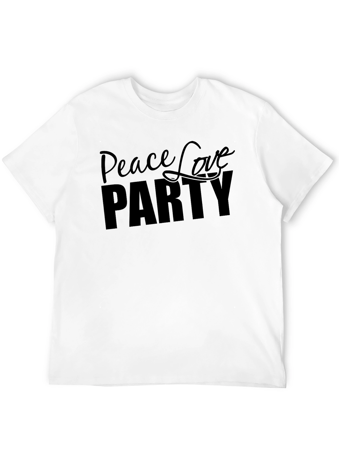 Peace Love Party Graphic T-Shirt