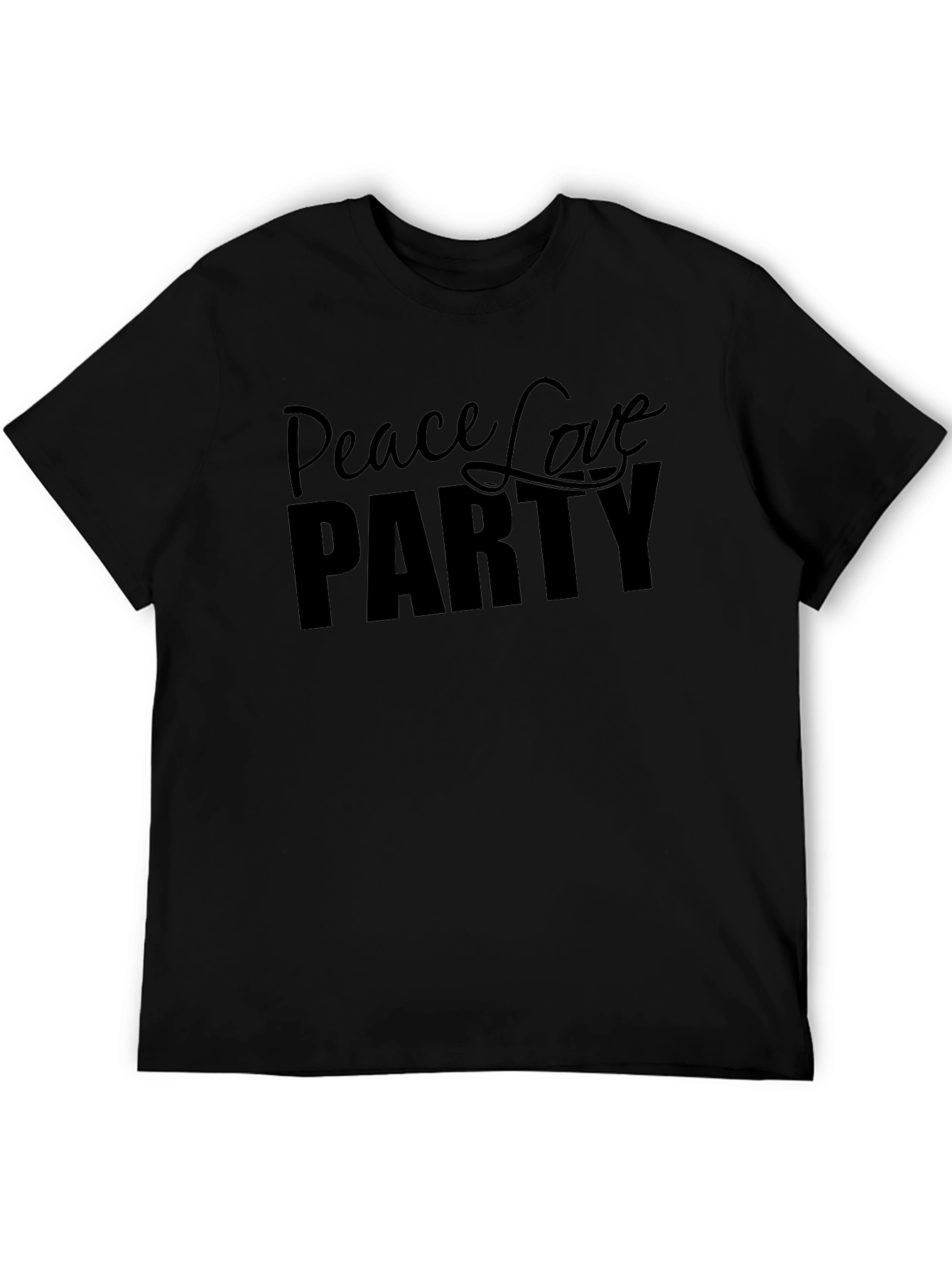 Peace Love Party Graphic T-Shirt
