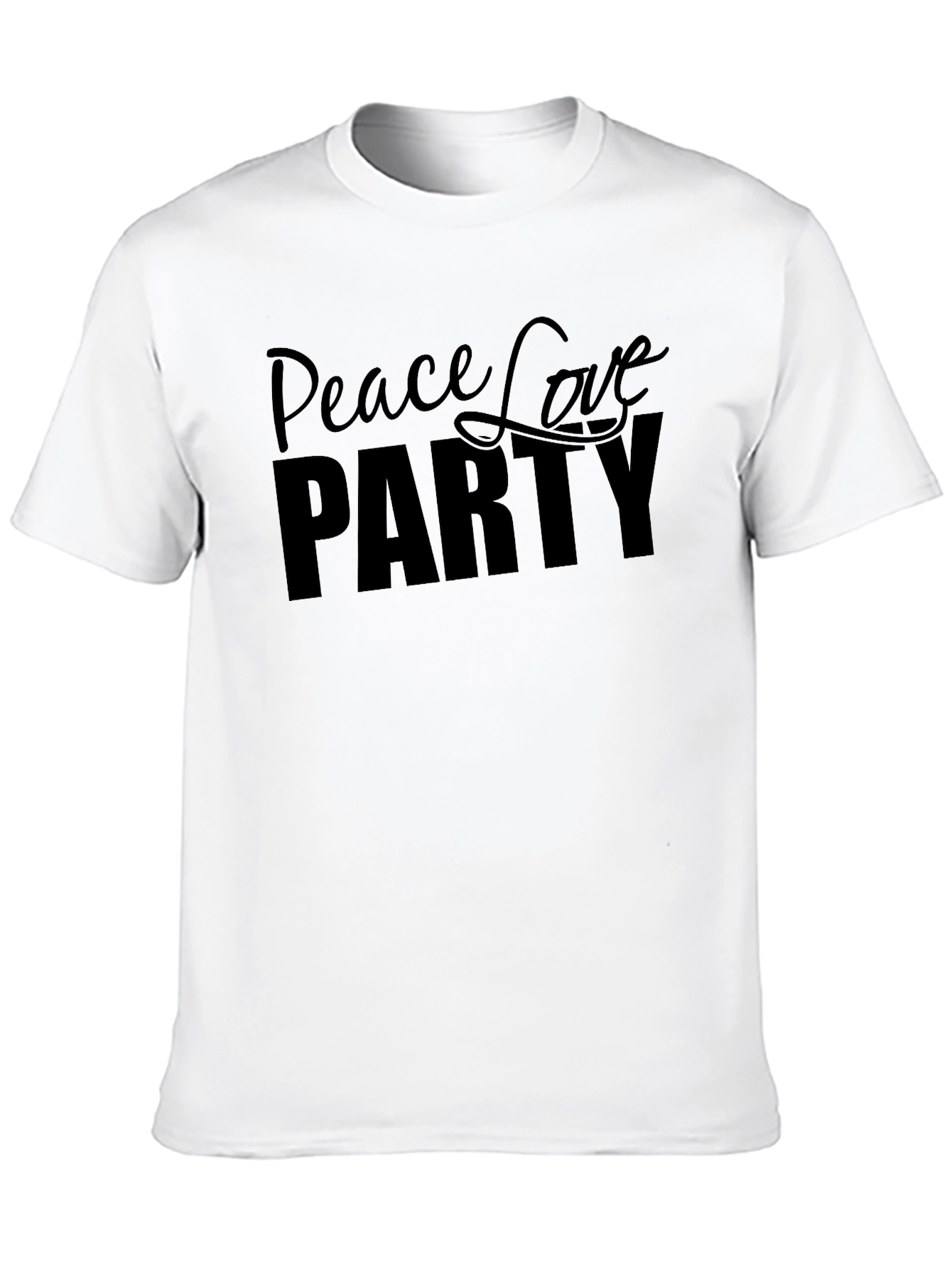 Peace Love Party Graphic T-Shirt