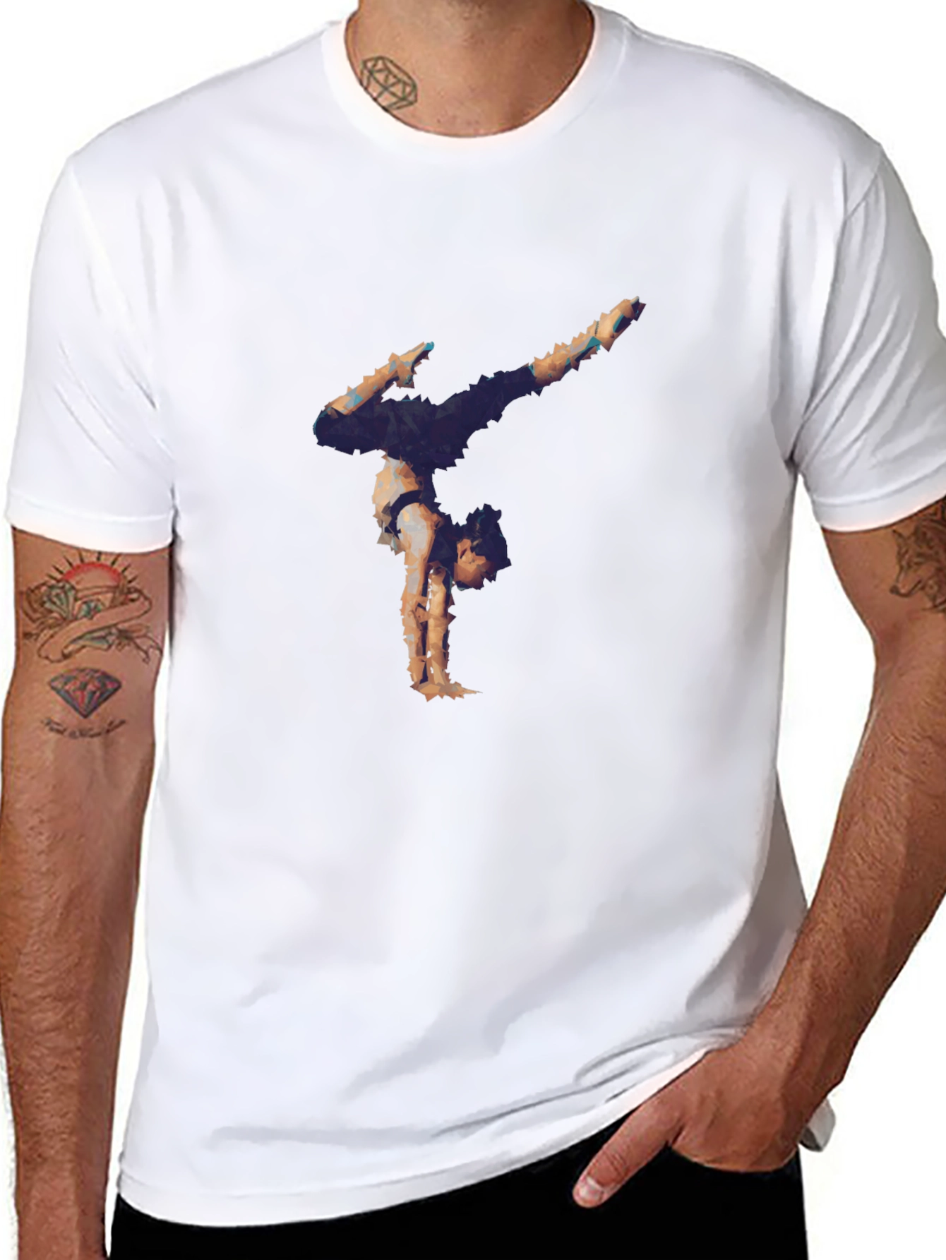Artistic Gymnastics Graphic Tee - Black