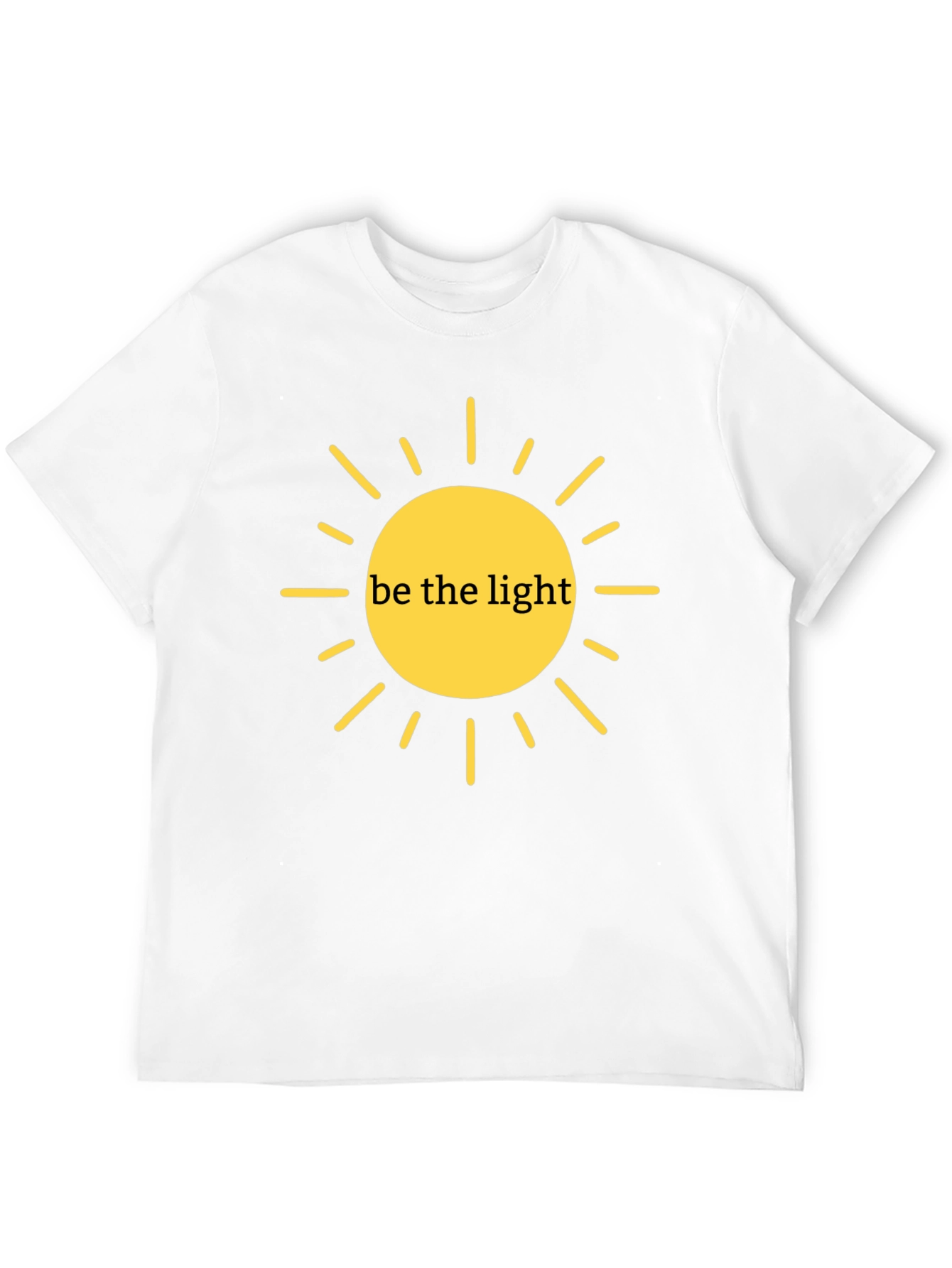Be the Light Graphic Tee - Black Casual T-Shirt