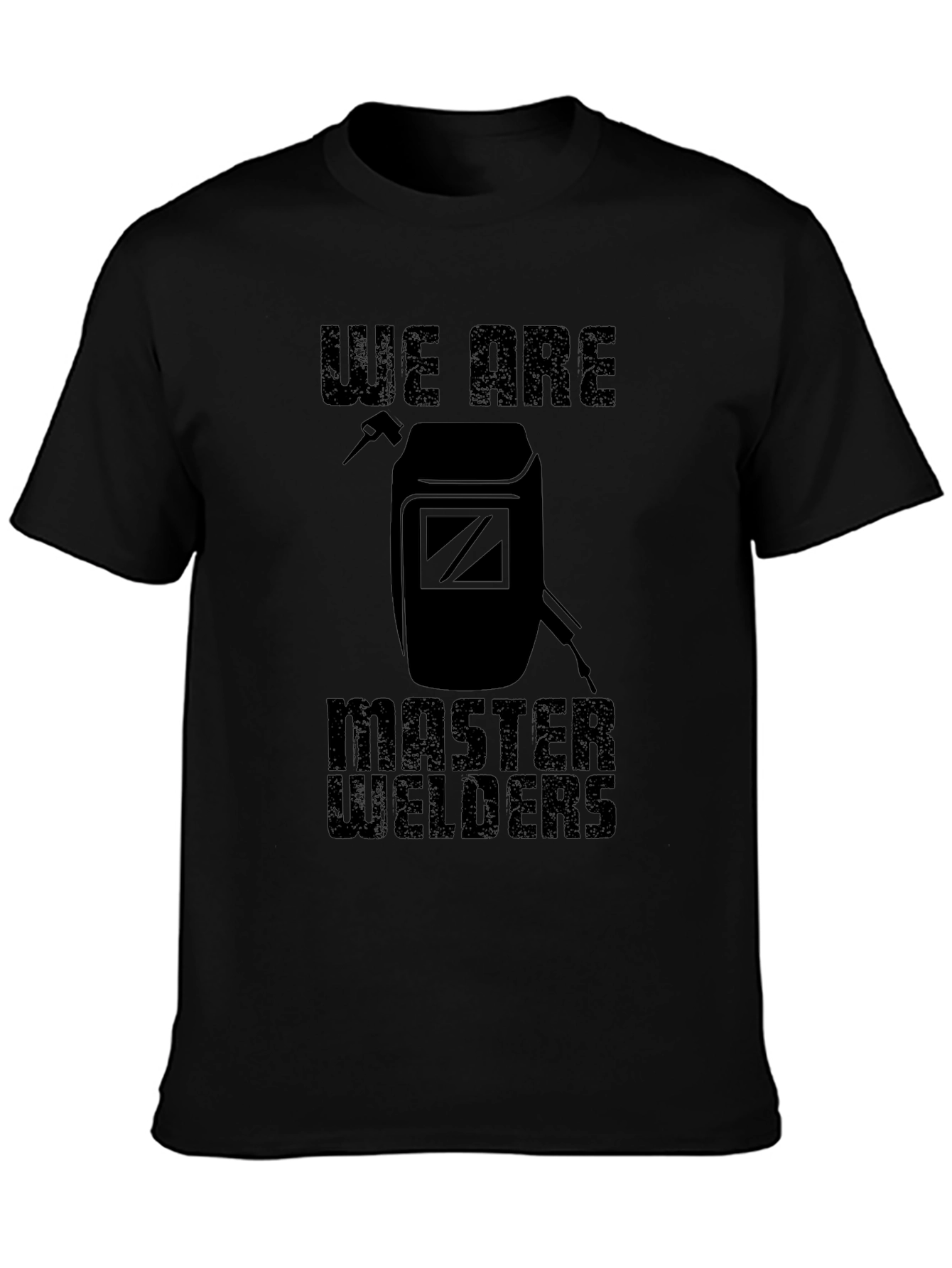 We Are Master Welders Black Graphic T-Shirt