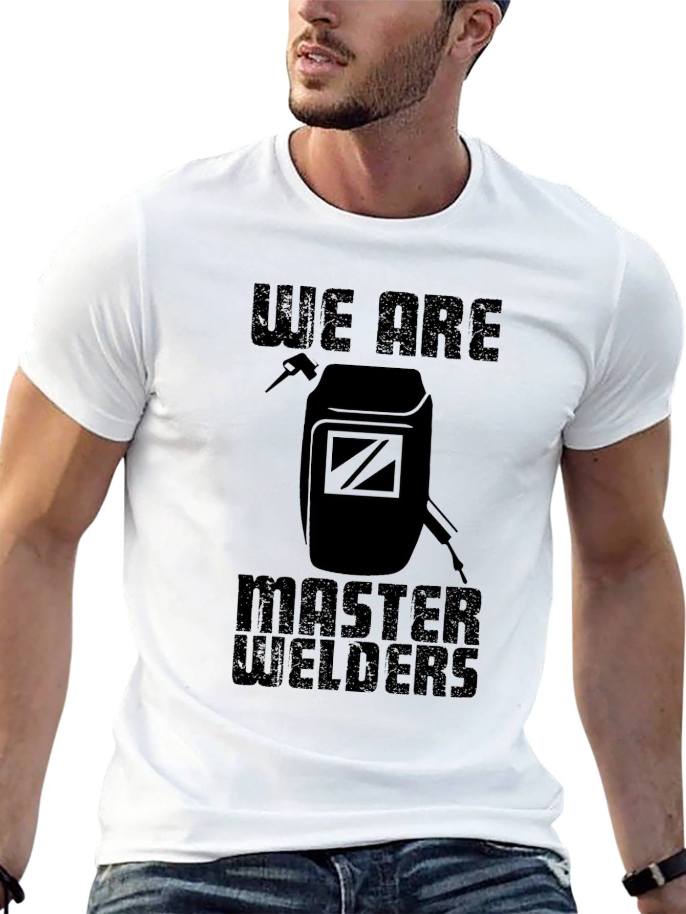 We Are Master Welders Black Graphic T-Shirt