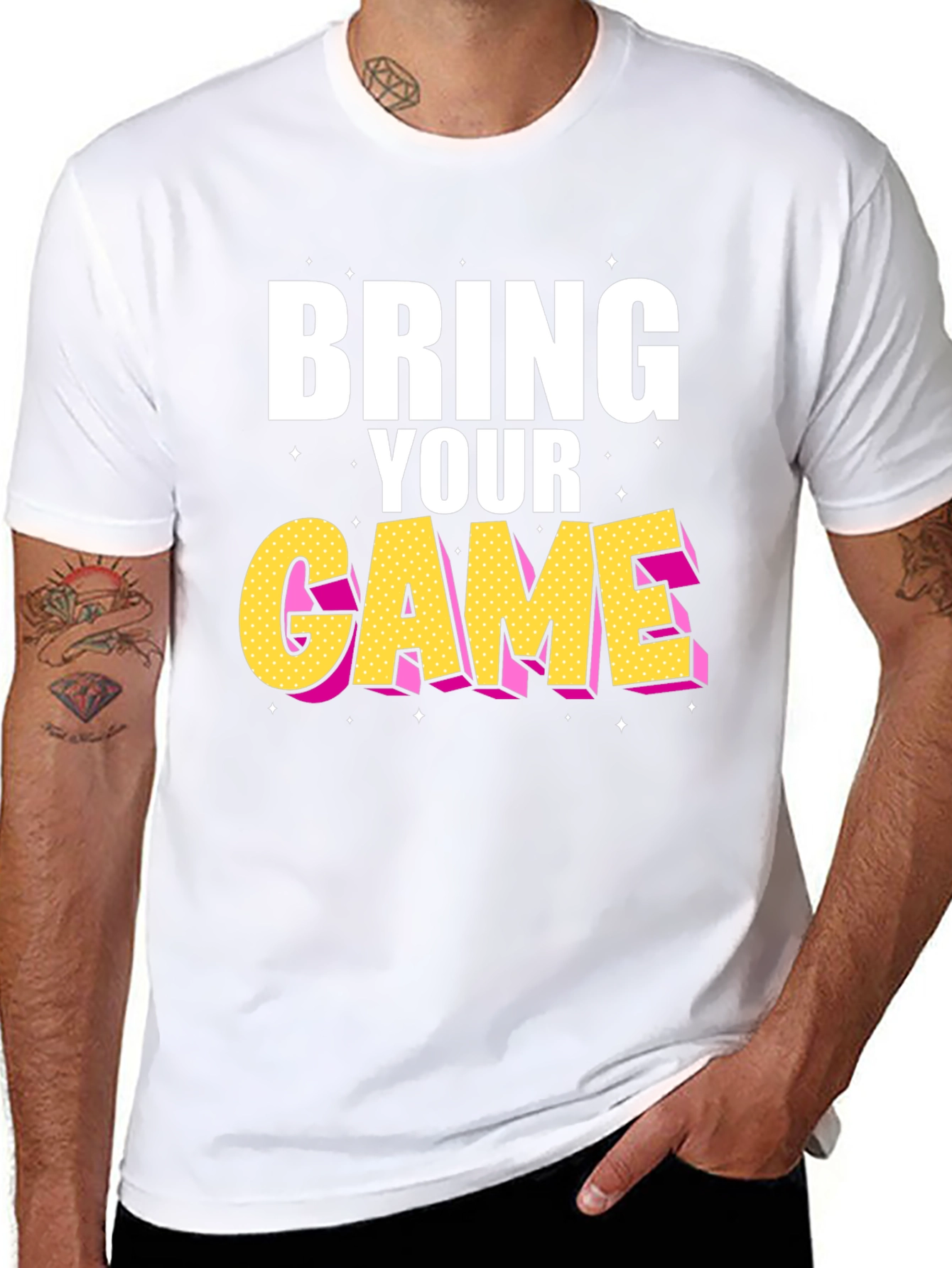 Bring Your Game Black Graphic Tee