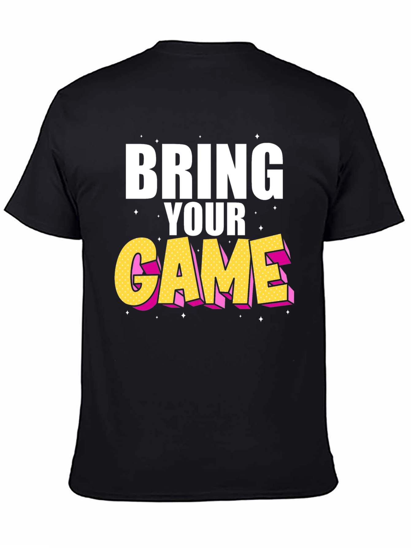 Bring Your Game Black Graphic Tee