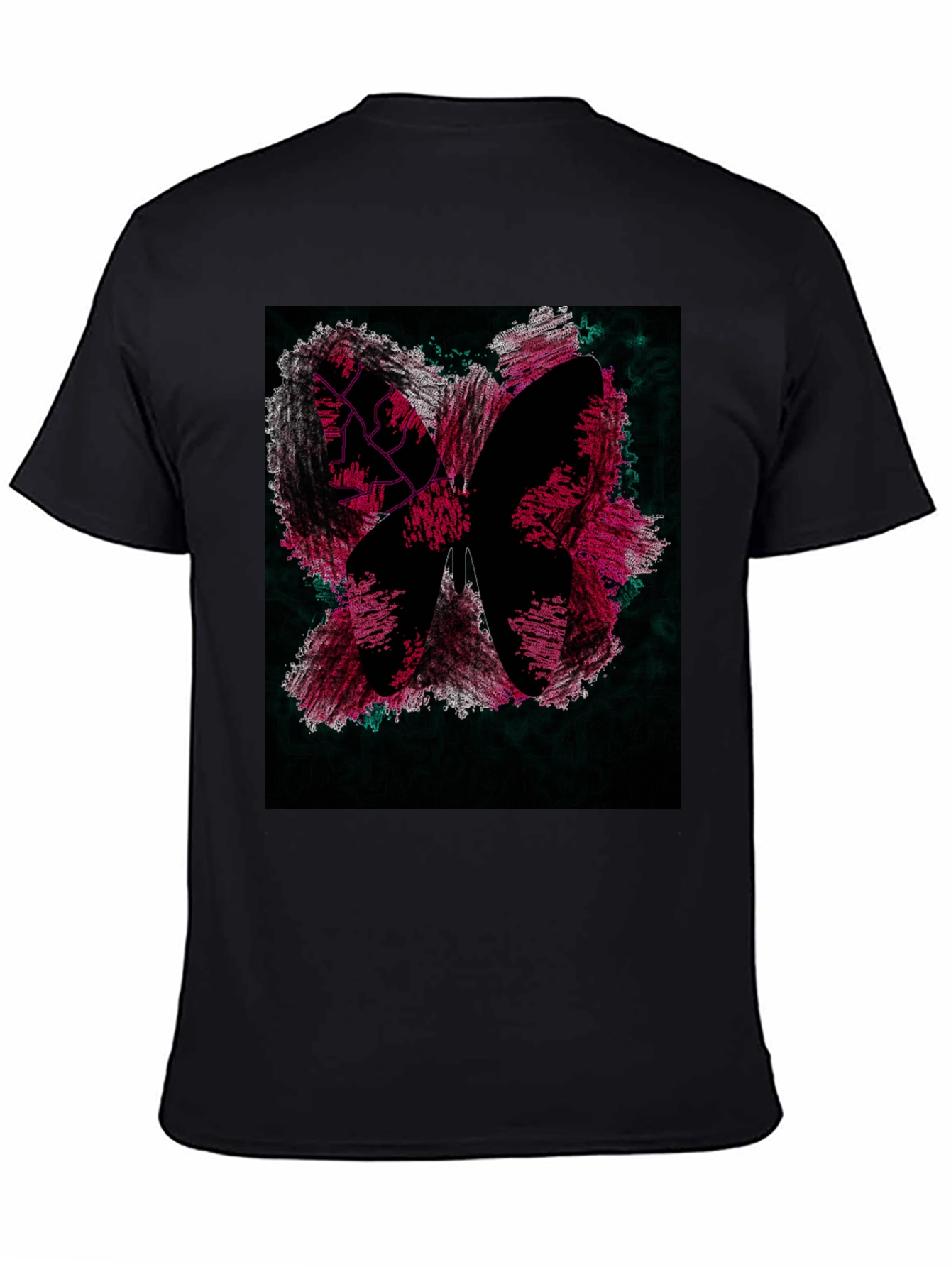 Butterfly Graphic Black T-Shirt