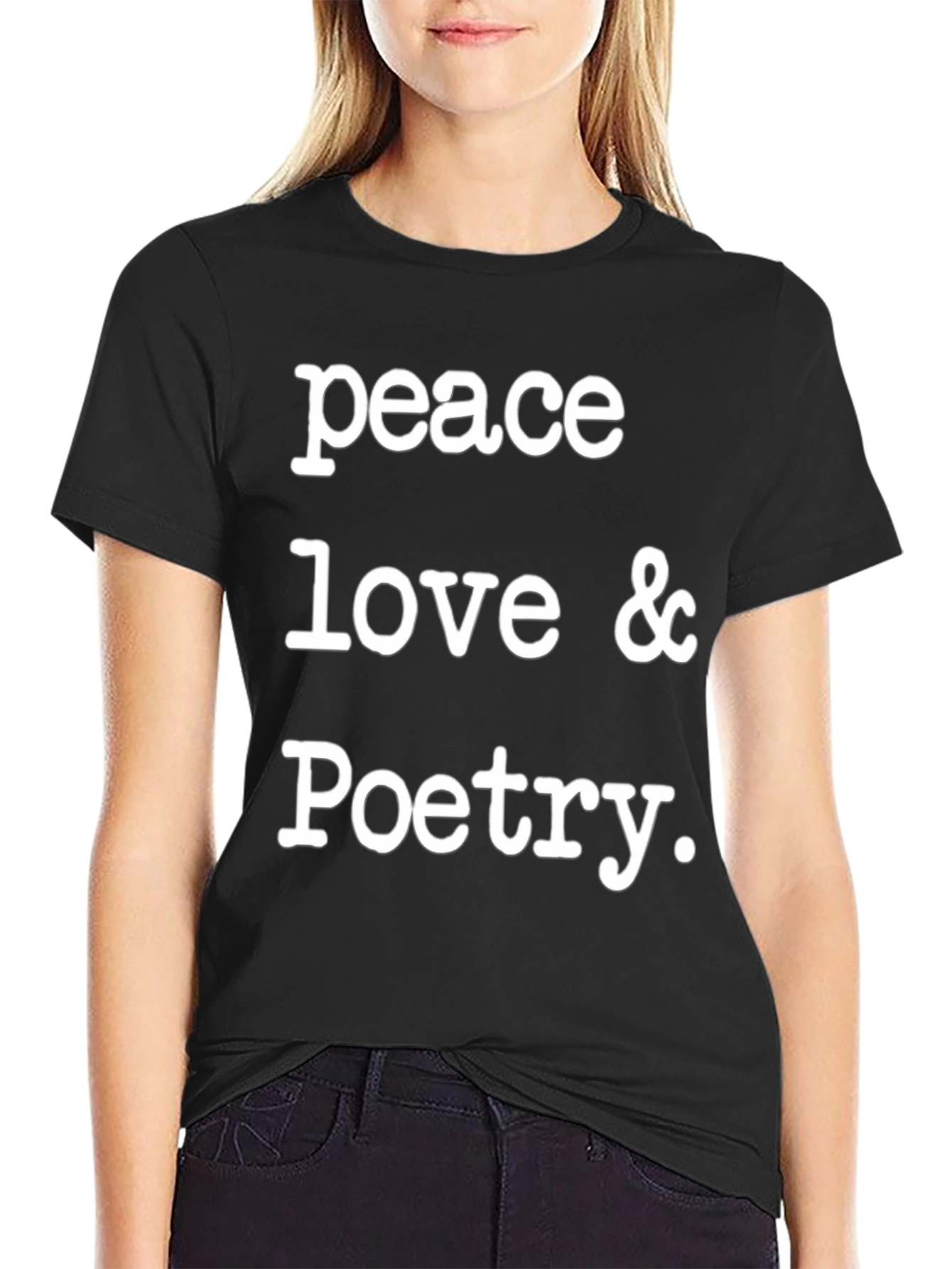 Peace Love & Poetry Graphic T-Shirt