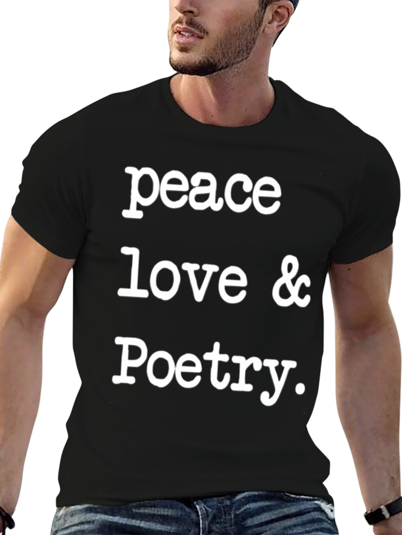 Peace Love & Poetry Graphic T-Shirt
