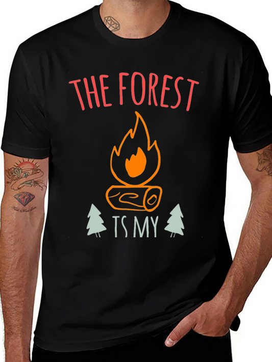 The Forest is My Happy Place Camping Graphic Tee