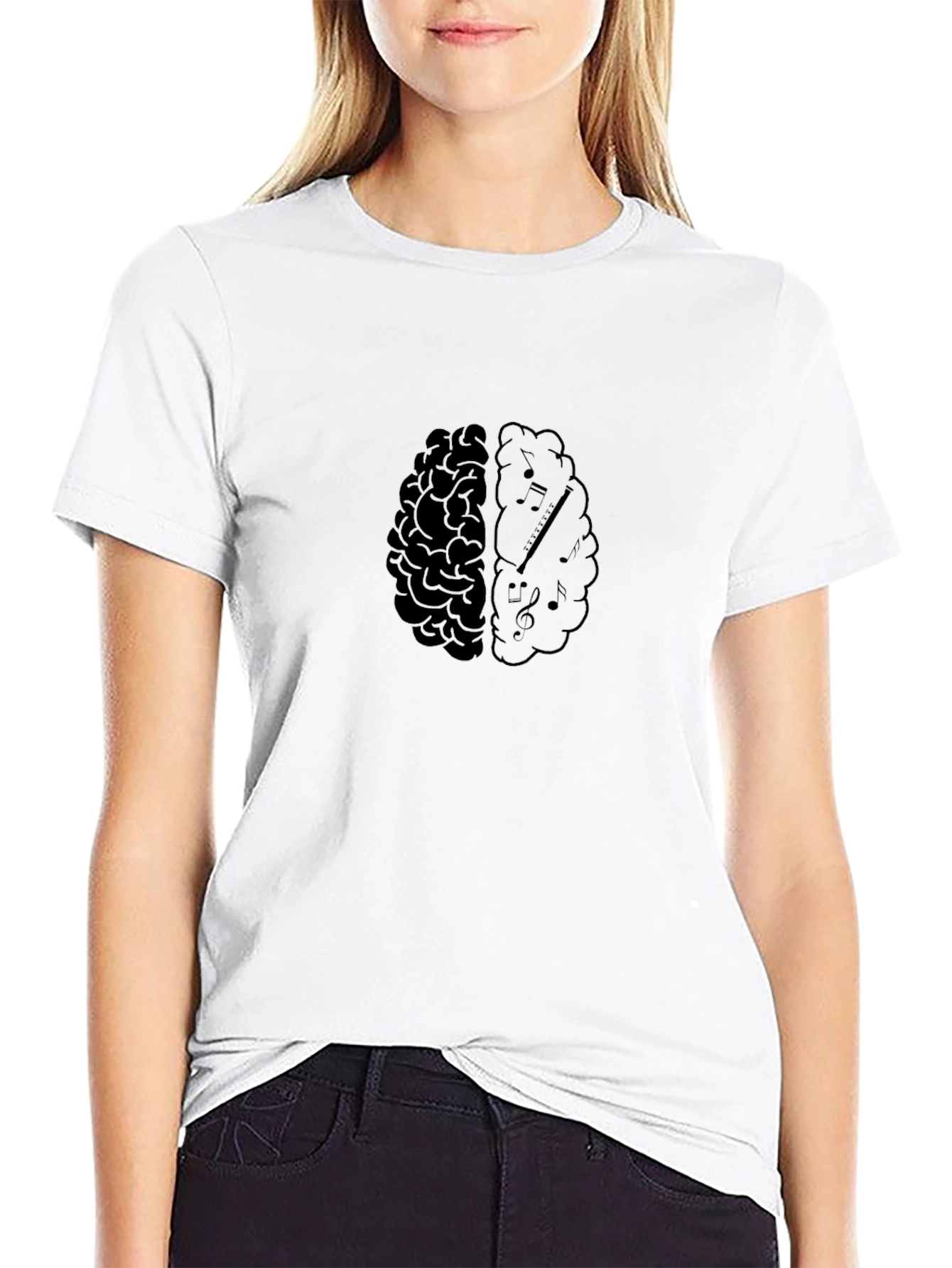 Music Brain T-Shirt - Artistic Design