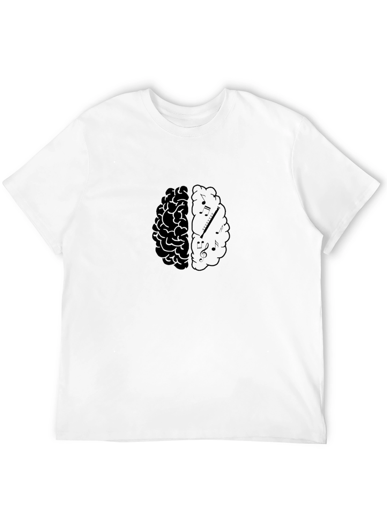 Music Brain T-Shirt - Artistic Design