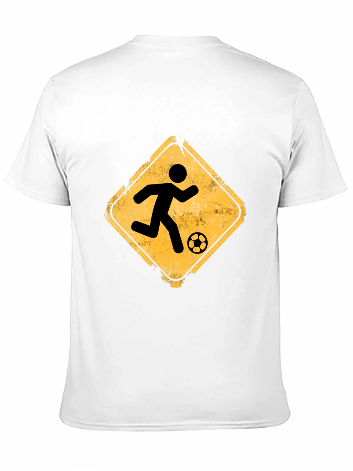 Soccer Player Crossing T-Shirt - Black Graphic Tee