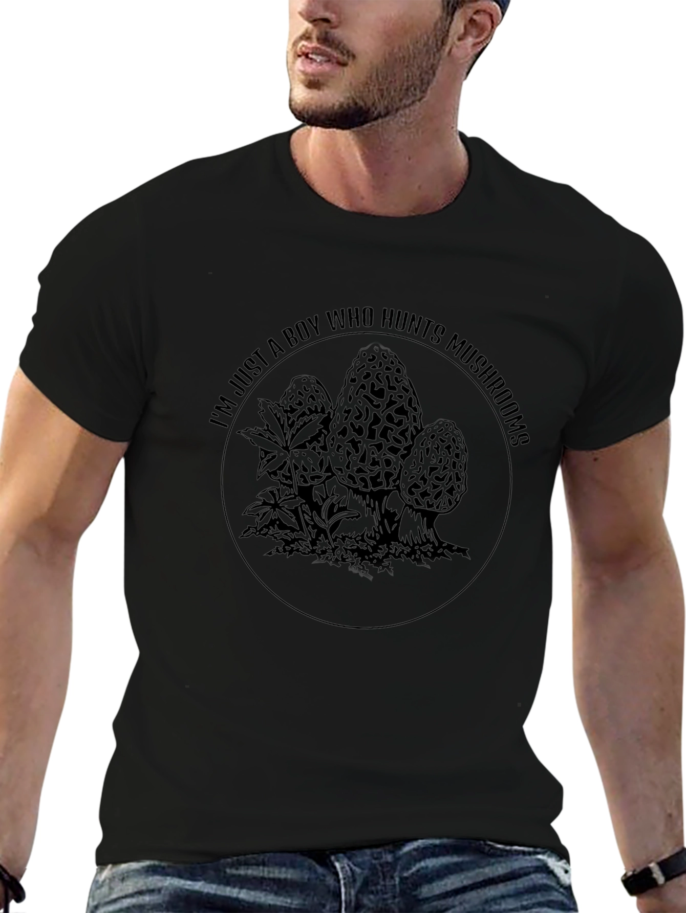 Mushroom Hunter Graphic T-Shirt