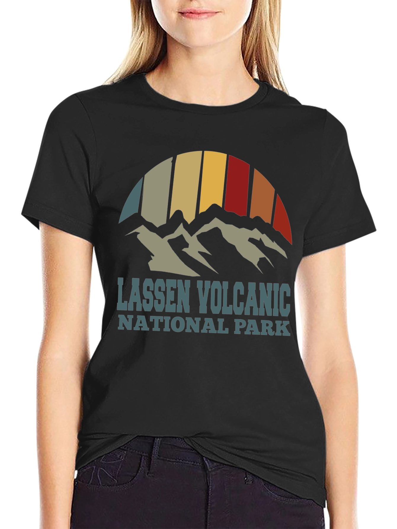 Lassen Volcanic National Park Retro T-Shirt