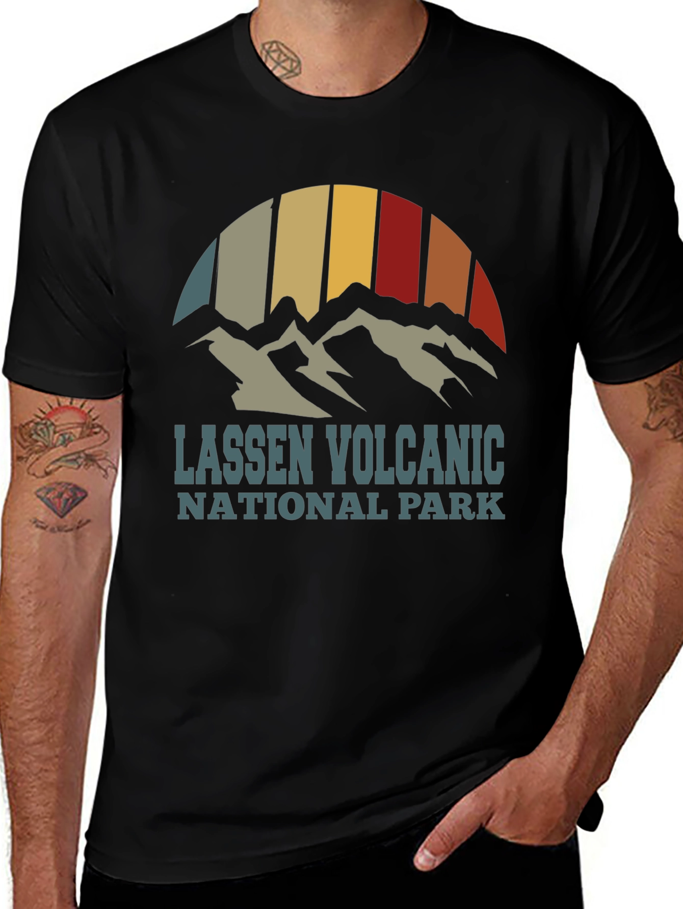 Lassen Volcanic National Park Retro T-Shirt