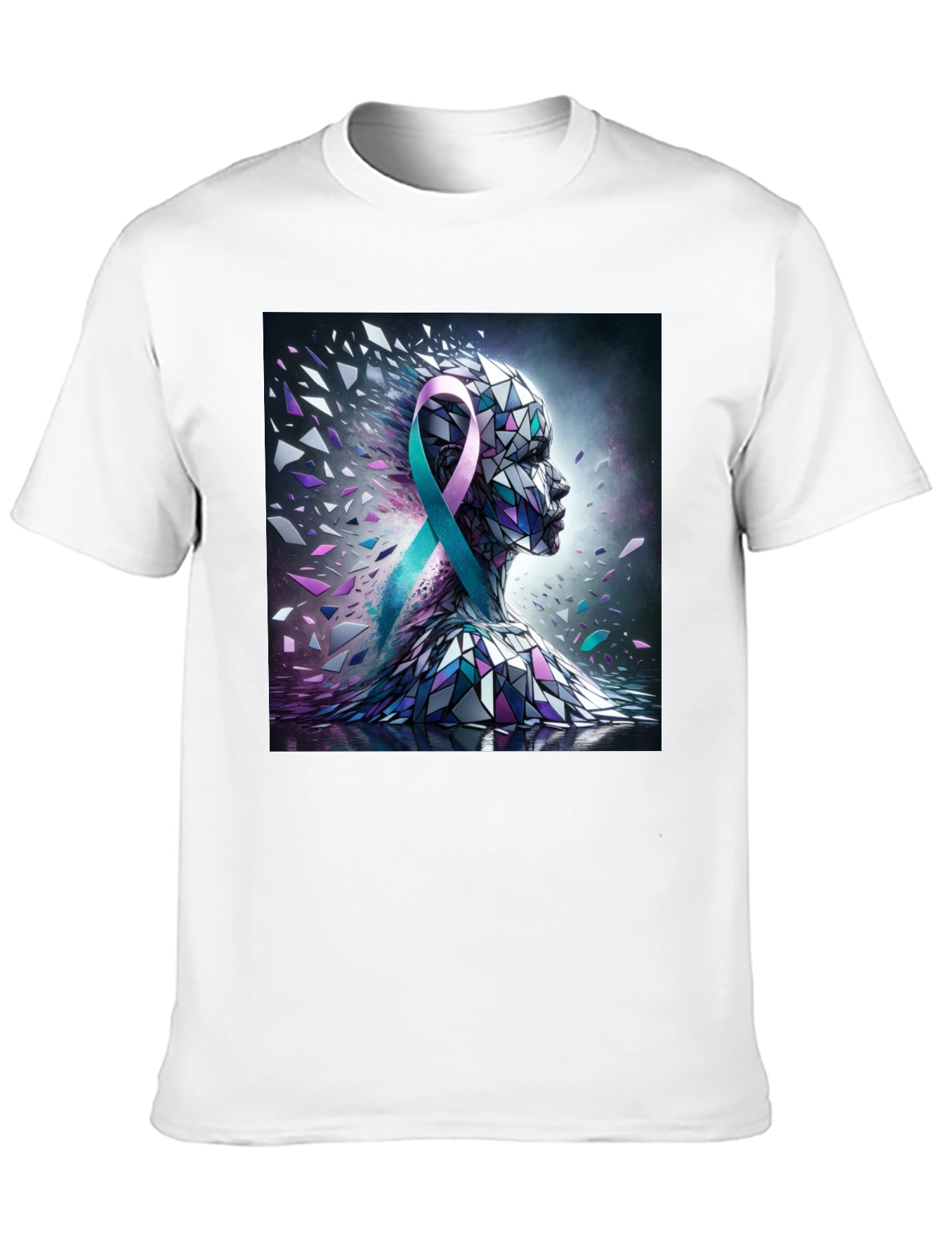 Awareness Ribbon Mosaic Graphic Tee