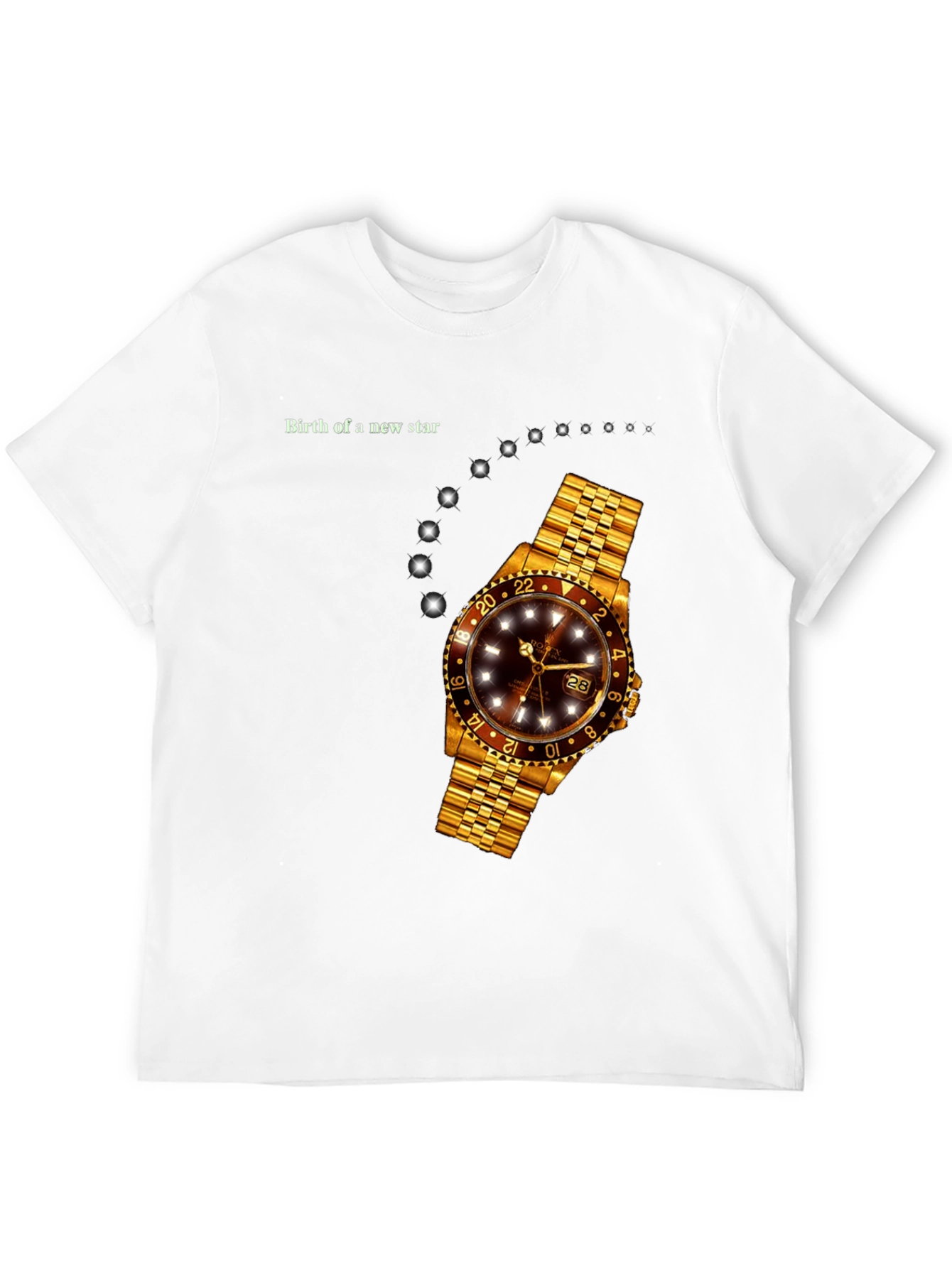 Birth of a New Star Golden Watch T-Shirt