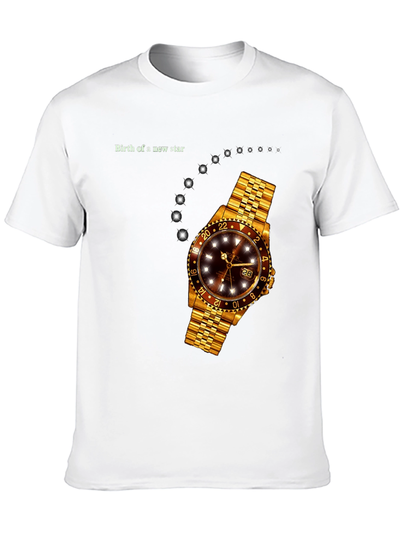 Birth of a New Star Golden Watch T-Shirt