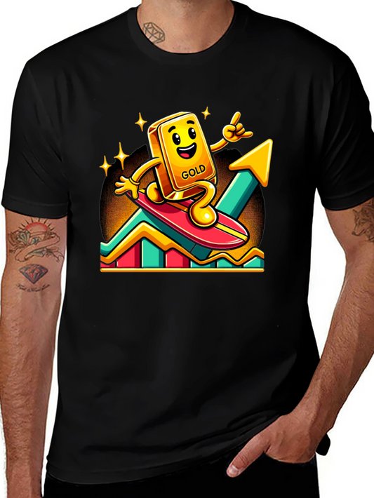 Gold Bull Market T-Shirt - Invest in Style