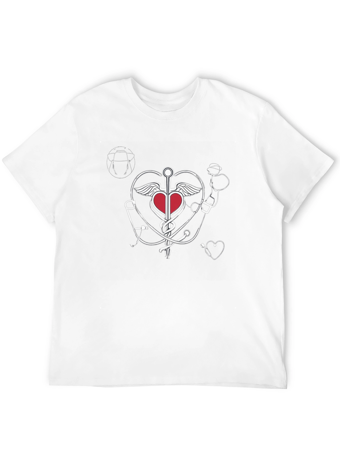 Heartbeat Stethoscope Graphic Tee