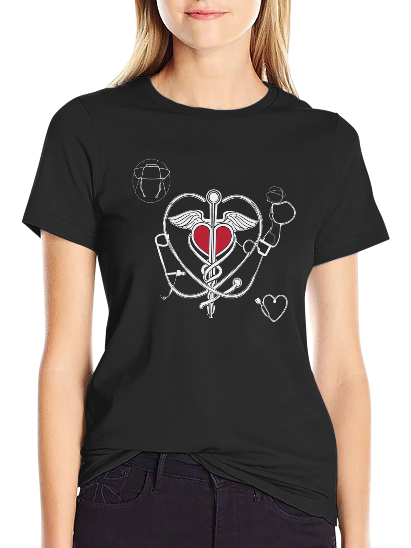 Heartbeat Stethoscope Graphic Tee