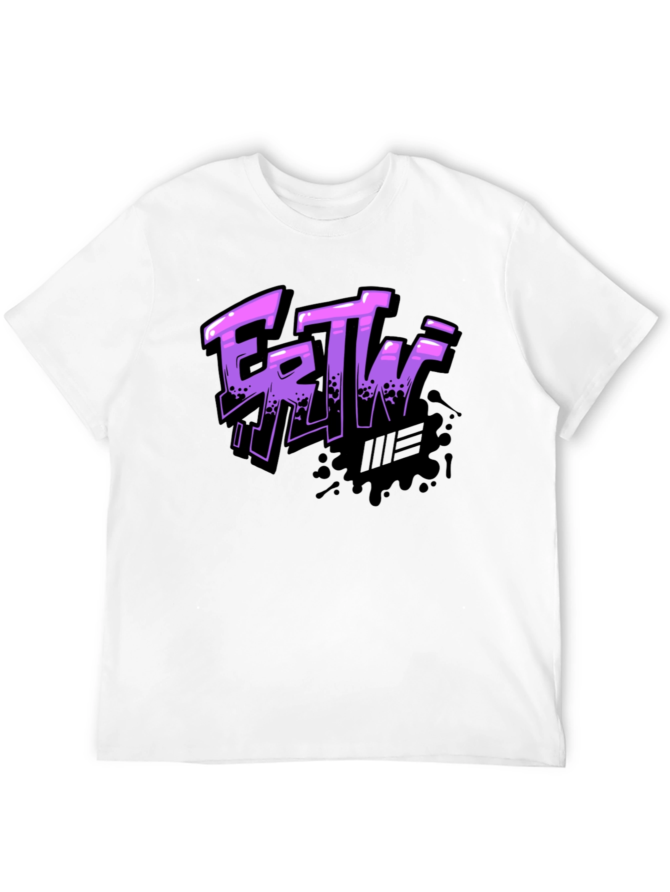 Ertw Graphic Print Black T-Shirt