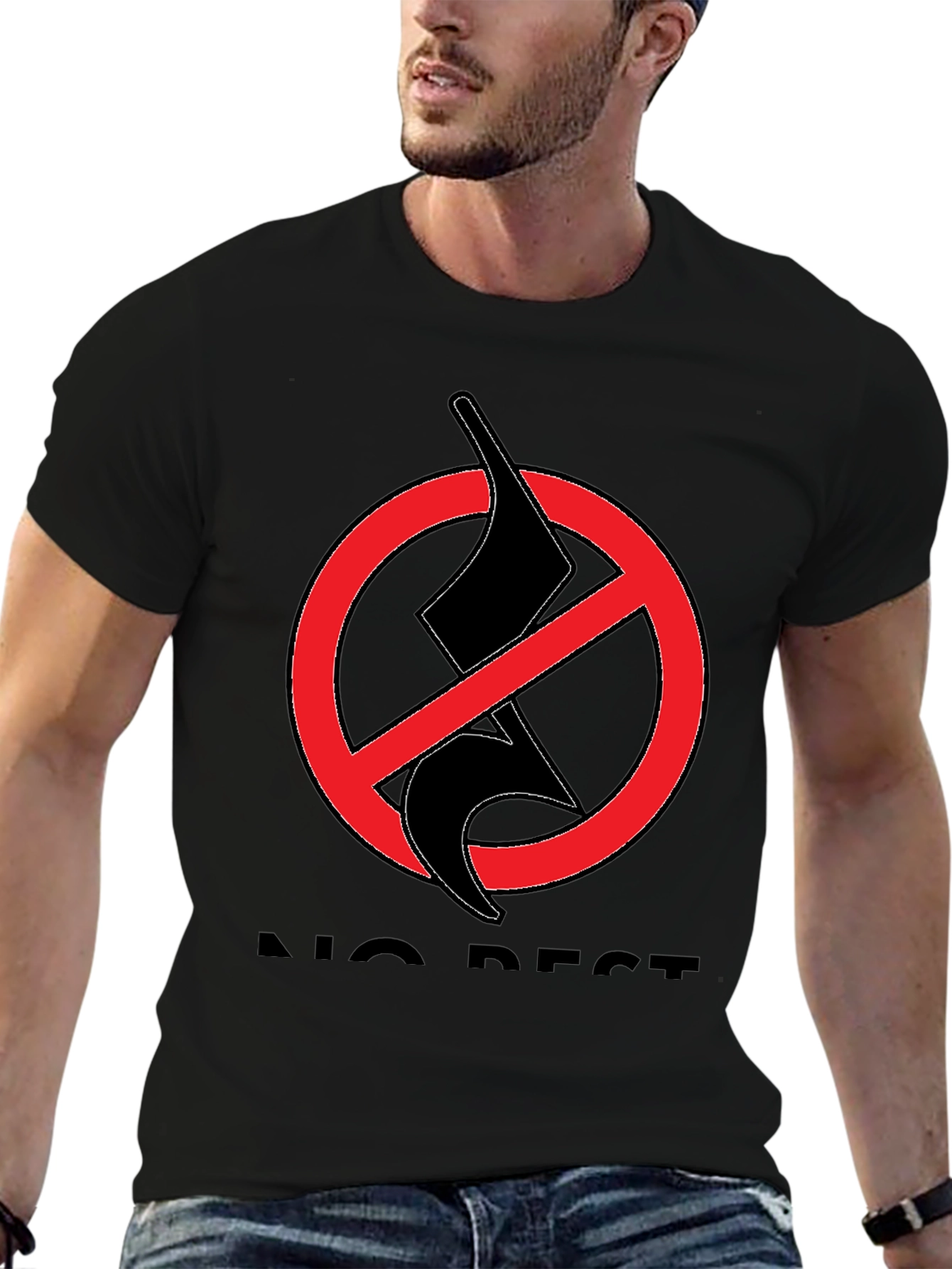 No Rest T-Shirt - Black Graphic Tee