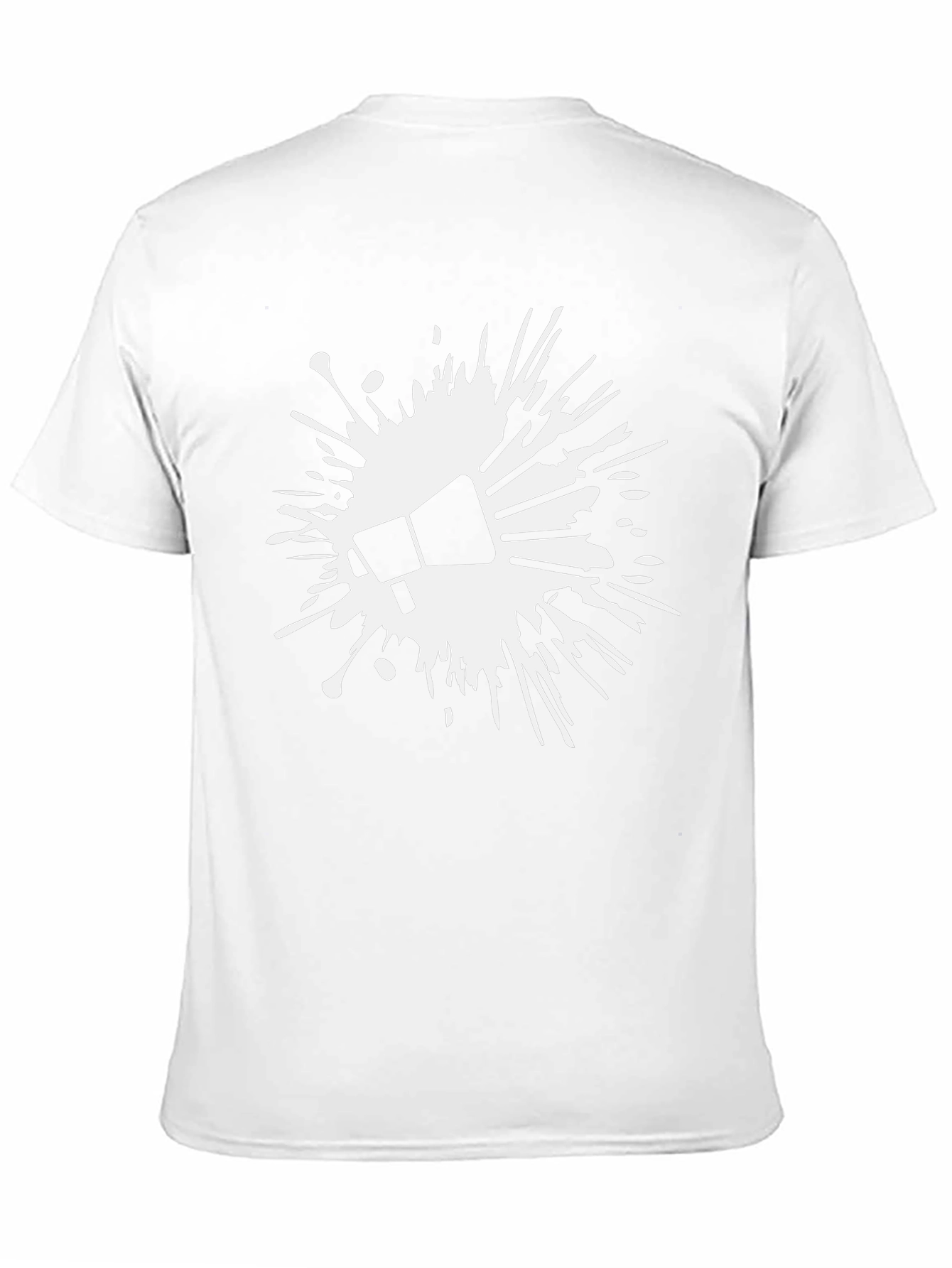 Statement Tee: Megaphone Splash Graphic Black T-Shirt