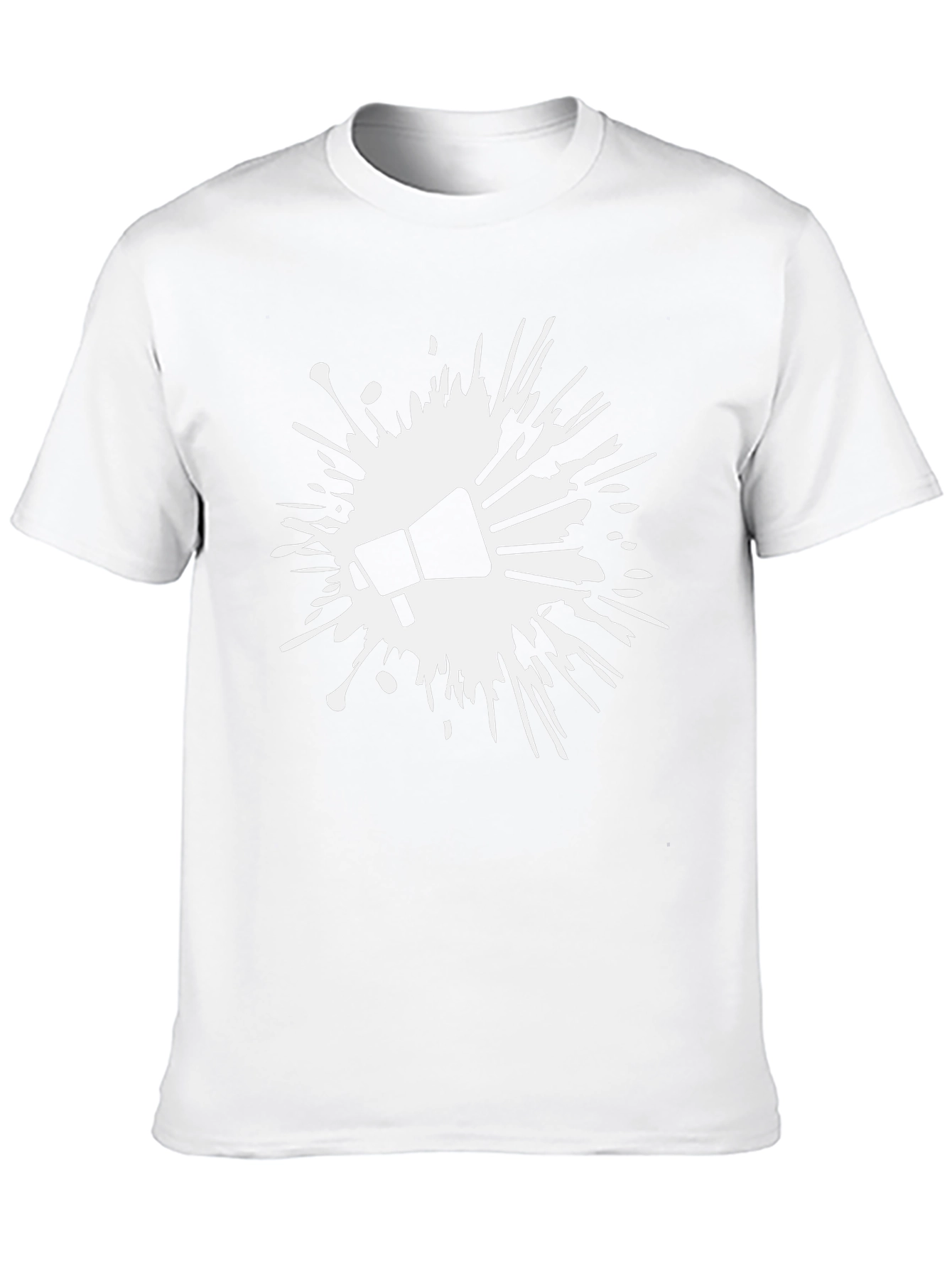 Statement Tee: Megaphone Splash Graphic Black T-Shirt