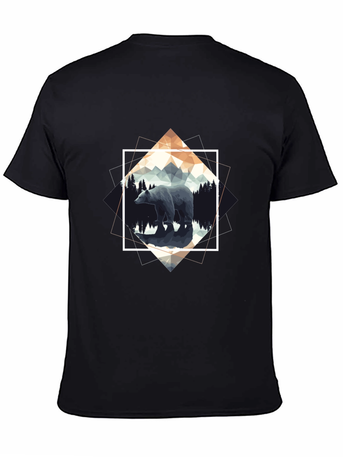 Geometric Bear Graphic Tee