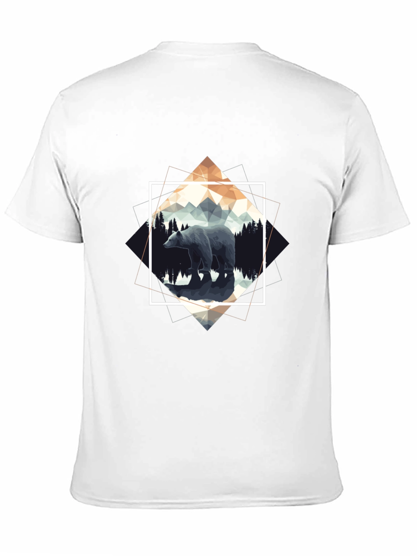 Geometric Bear Graphic Tee