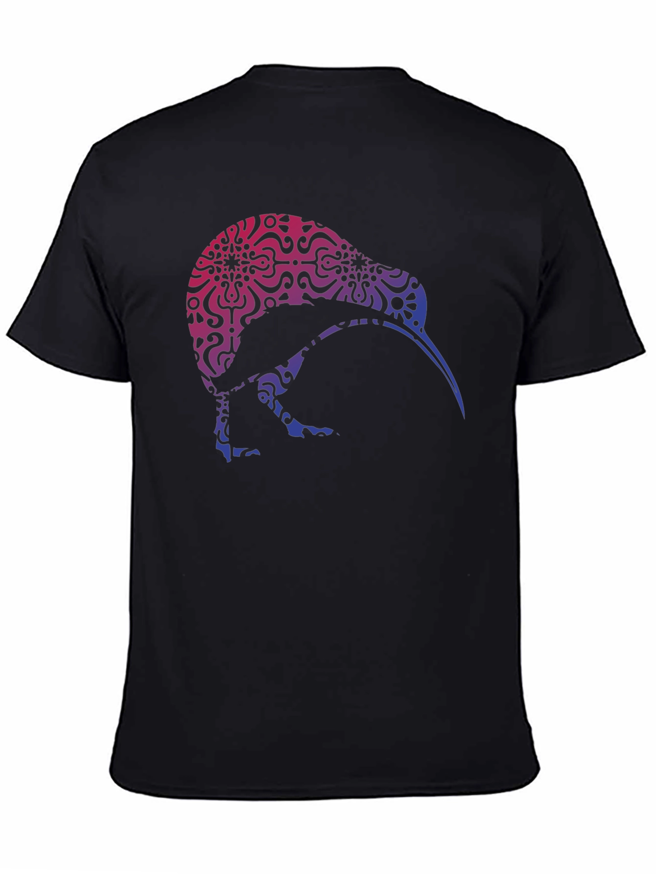 Kiwi Bird Patterned Graphic T-Shirt