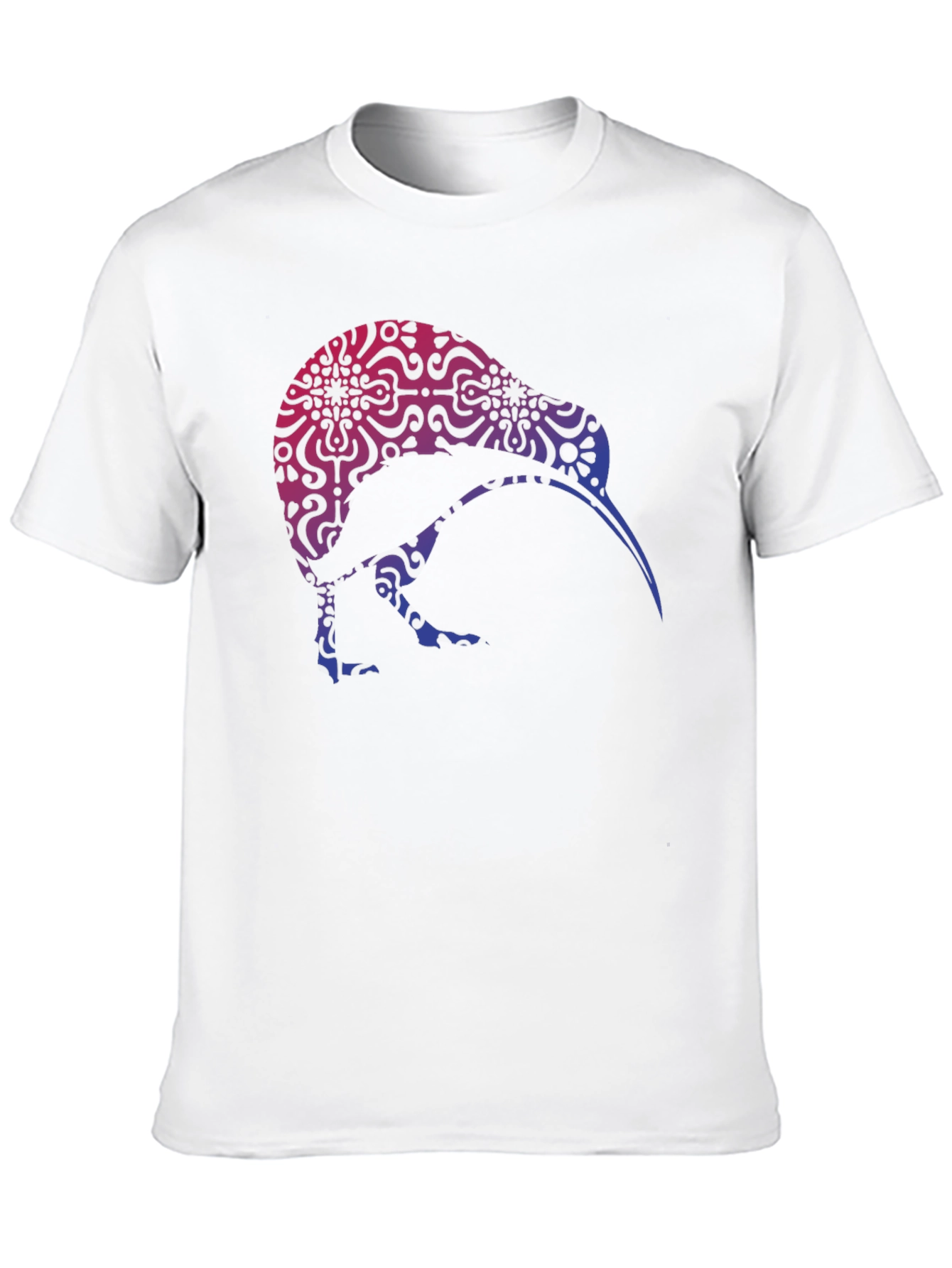 Kiwi Bird Patterned Graphic T-Shirt