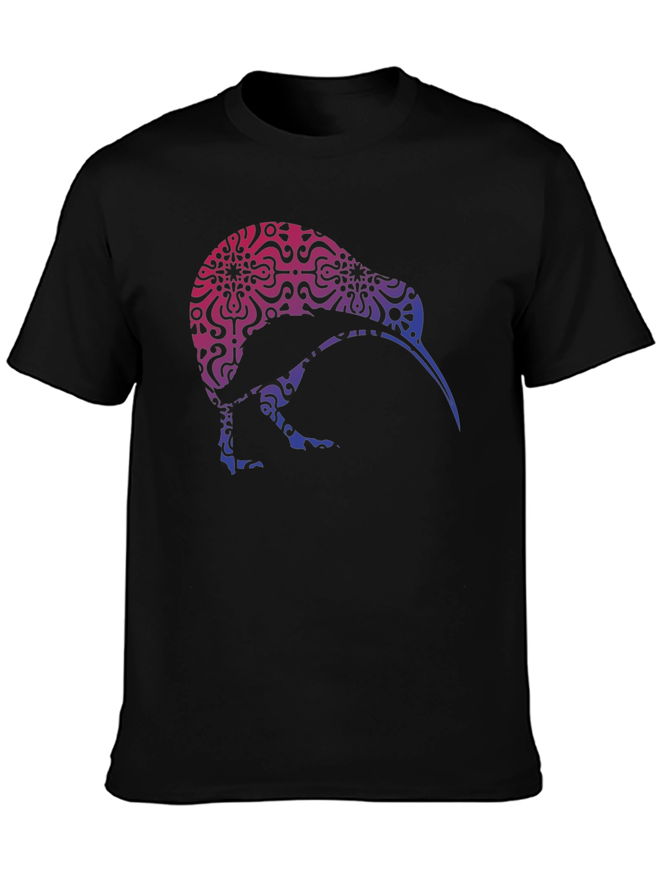 Kiwi Bird Patterned Graphic T-Shirt