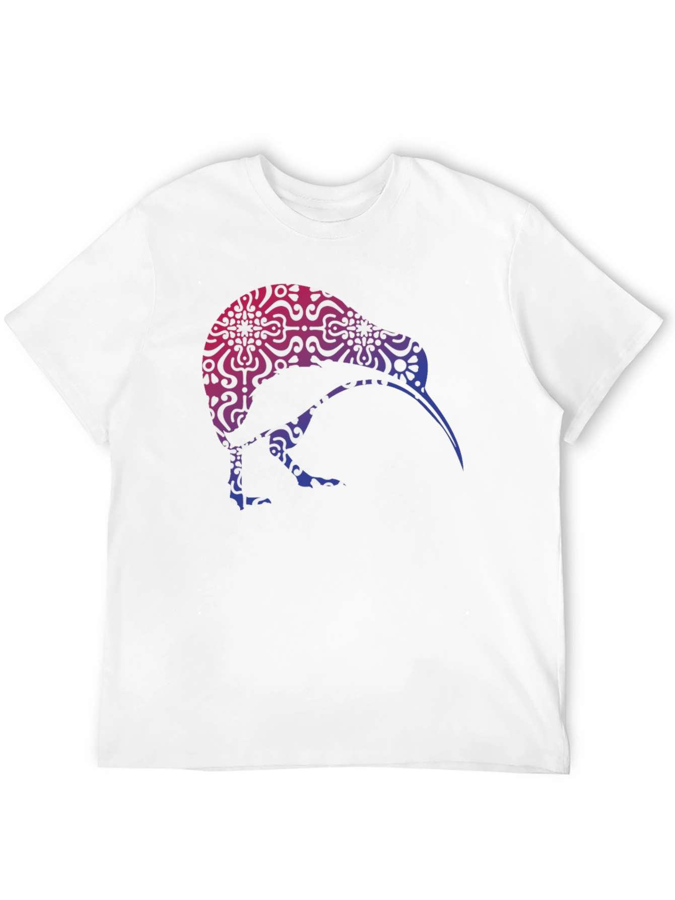 Kiwi Bird Patterned Graphic T-Shirt