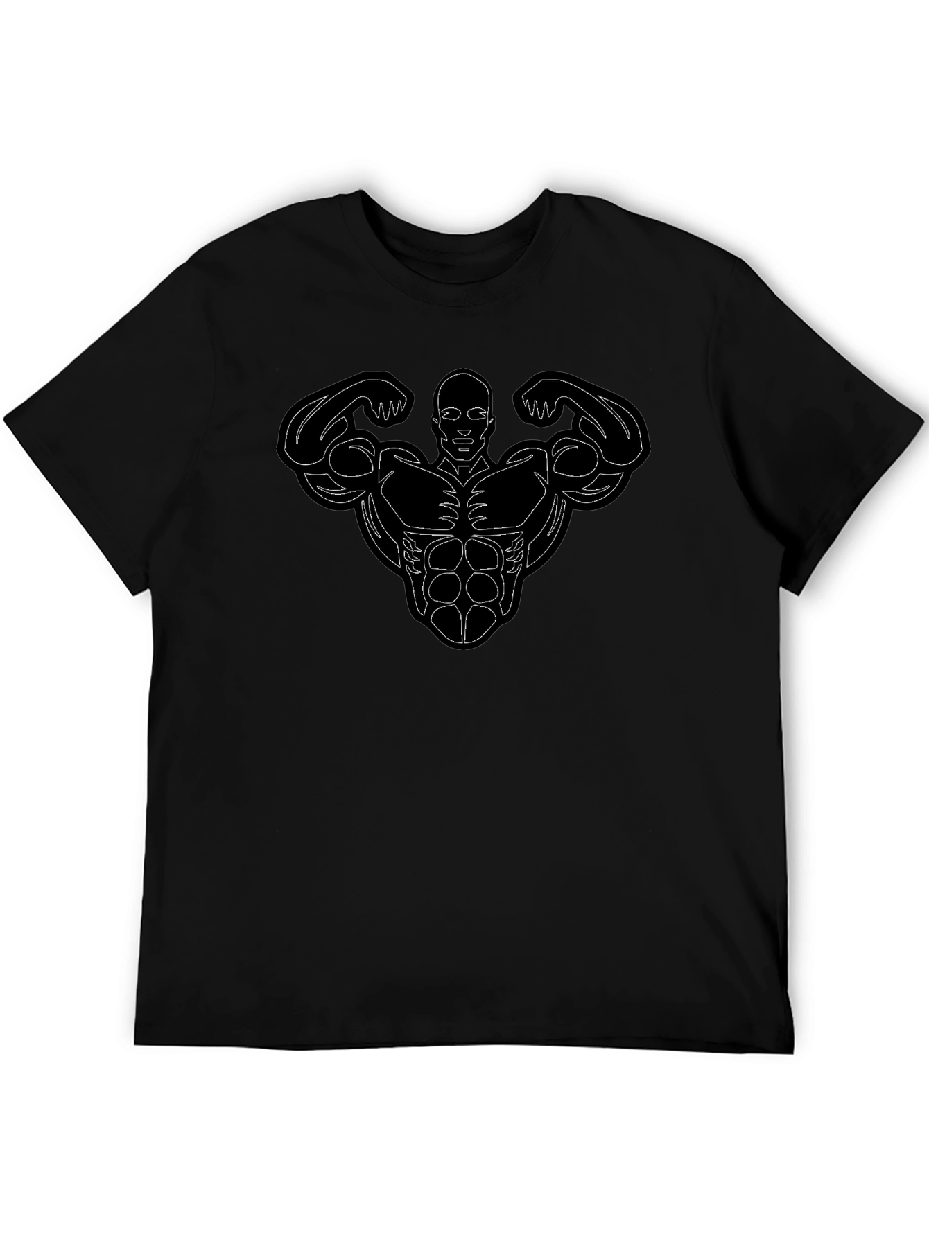 Muscle Man Graphic Tee - Black