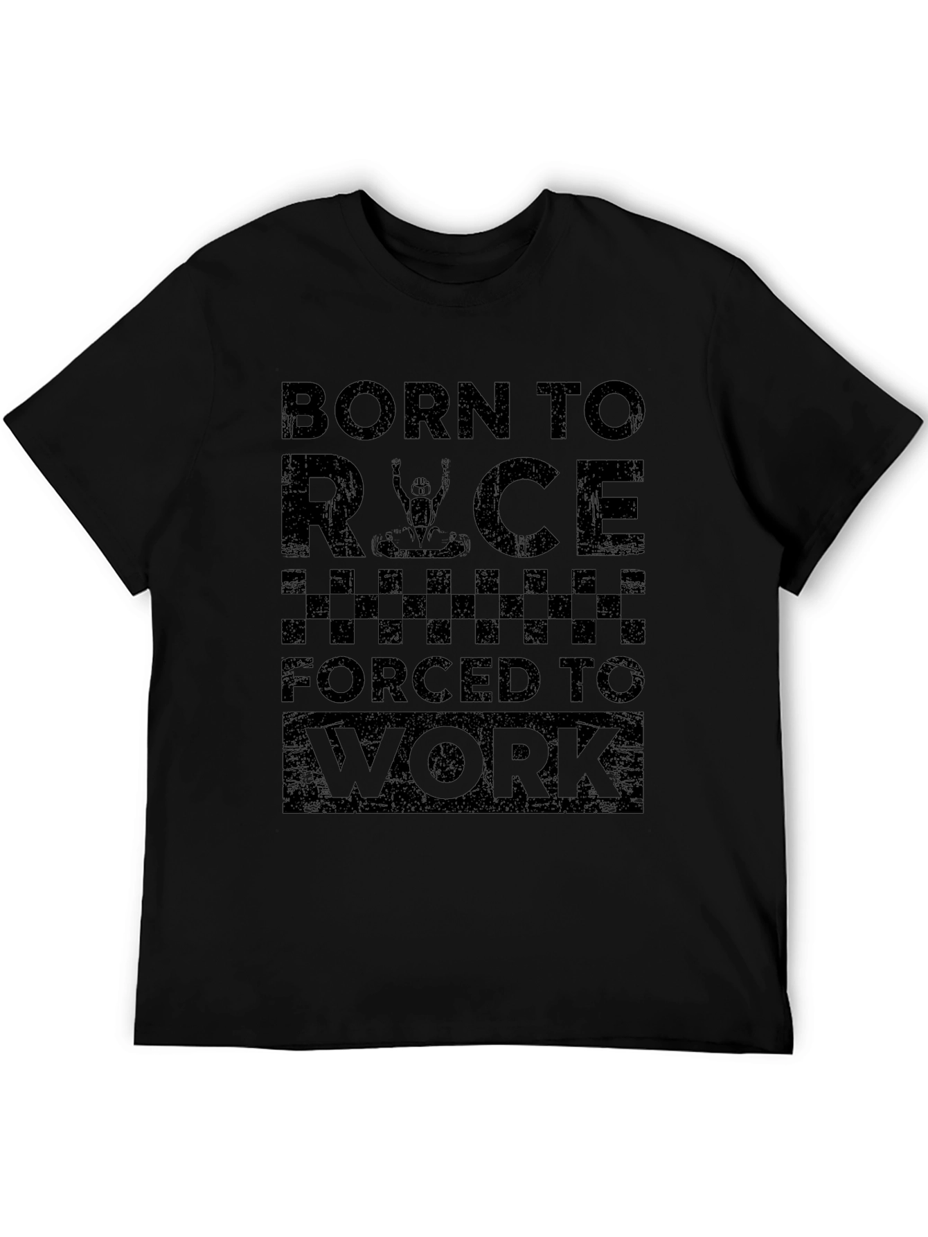 Born to Race Black Graphic T-Shirt