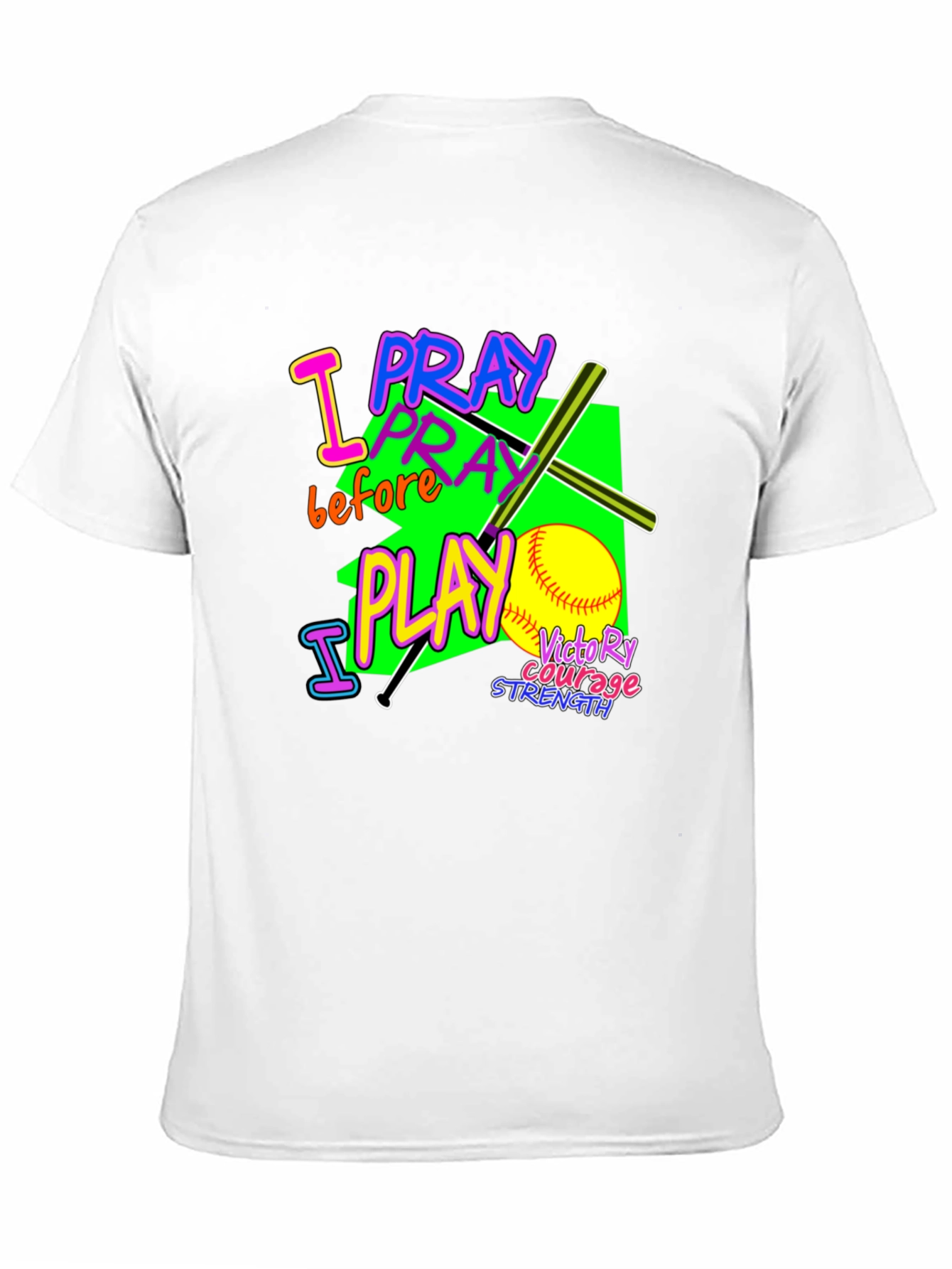 I Pray Before I Play Graphic T-Shirt