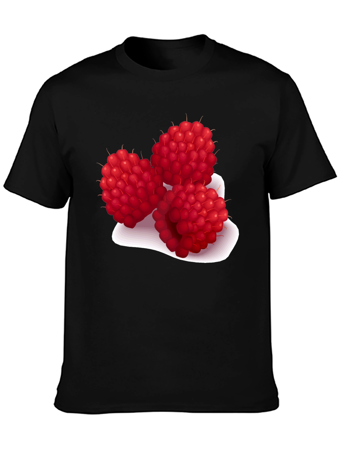 Raspberry Graphic Tee - Stylish Fruit Design