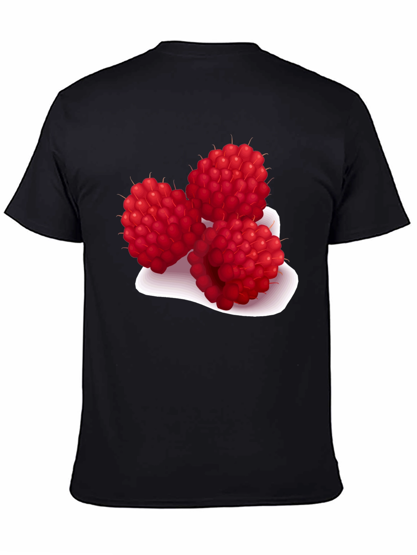 Raspberry Graphic Tee - Stylish Fruit Design