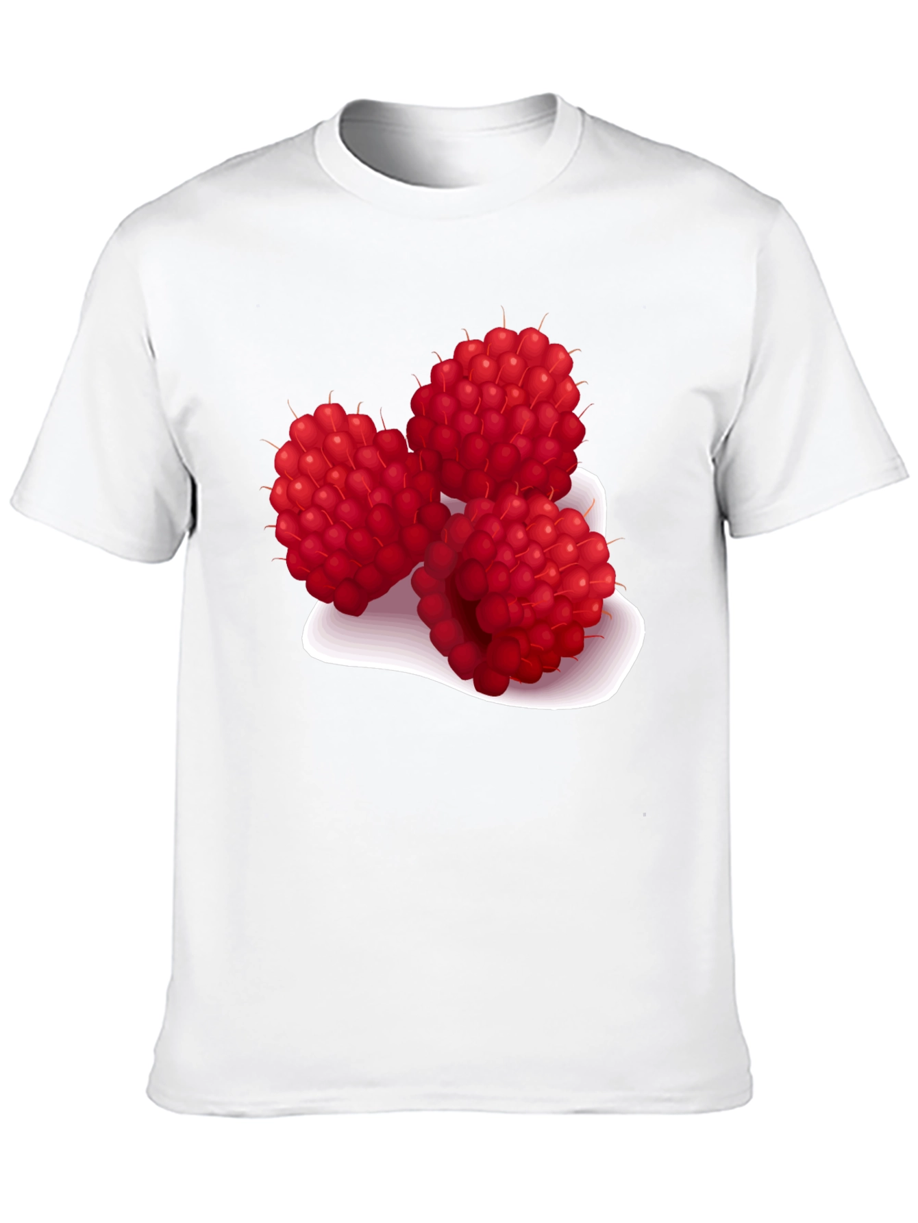 Raspberry Graphic Tee - Stylish Fruit Design