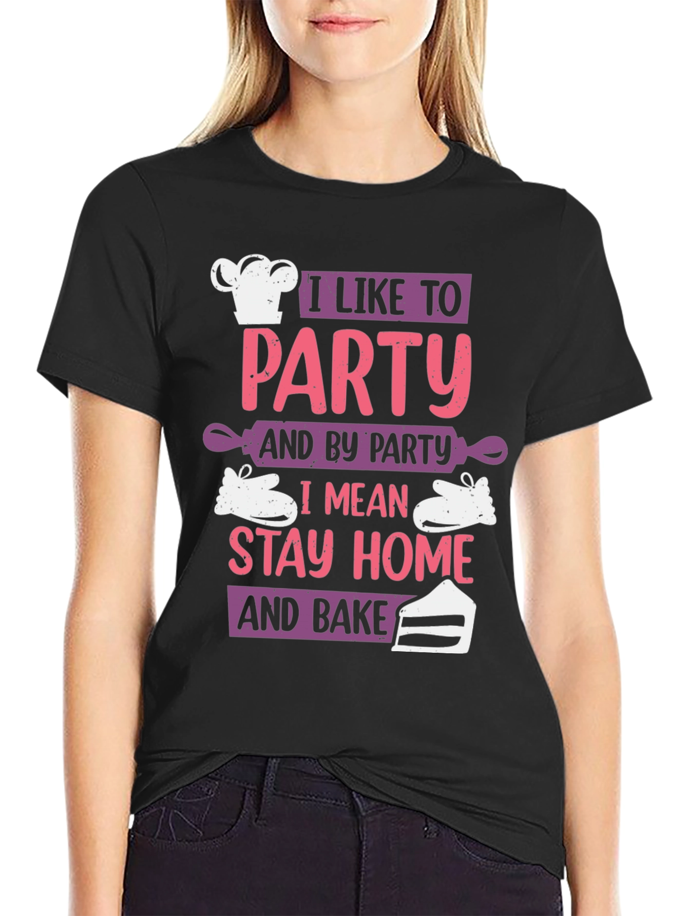 I Like To Party and Bake Graphic T-Shirt