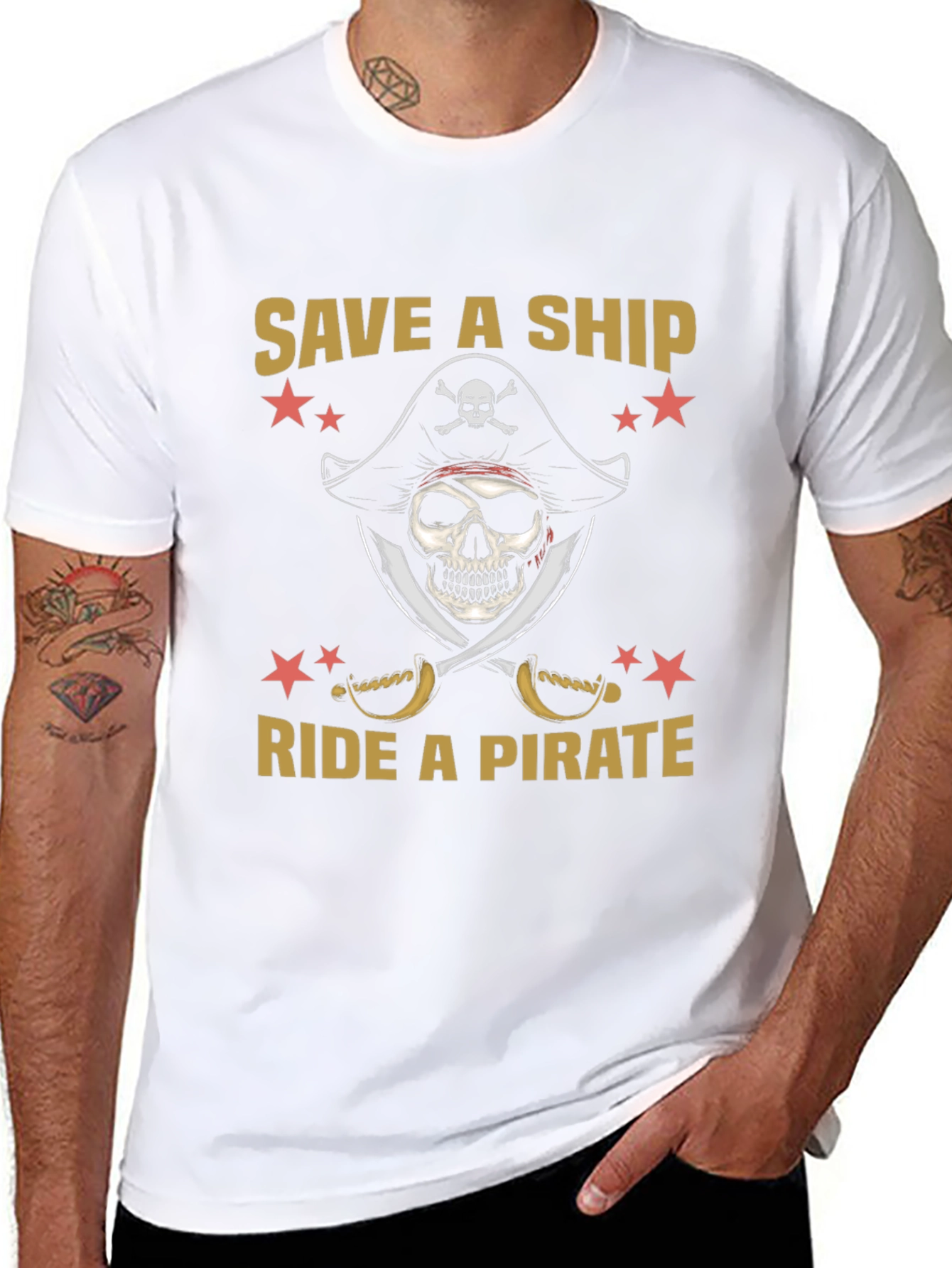 Save a Ship Ride a Pirate T-Shirt
