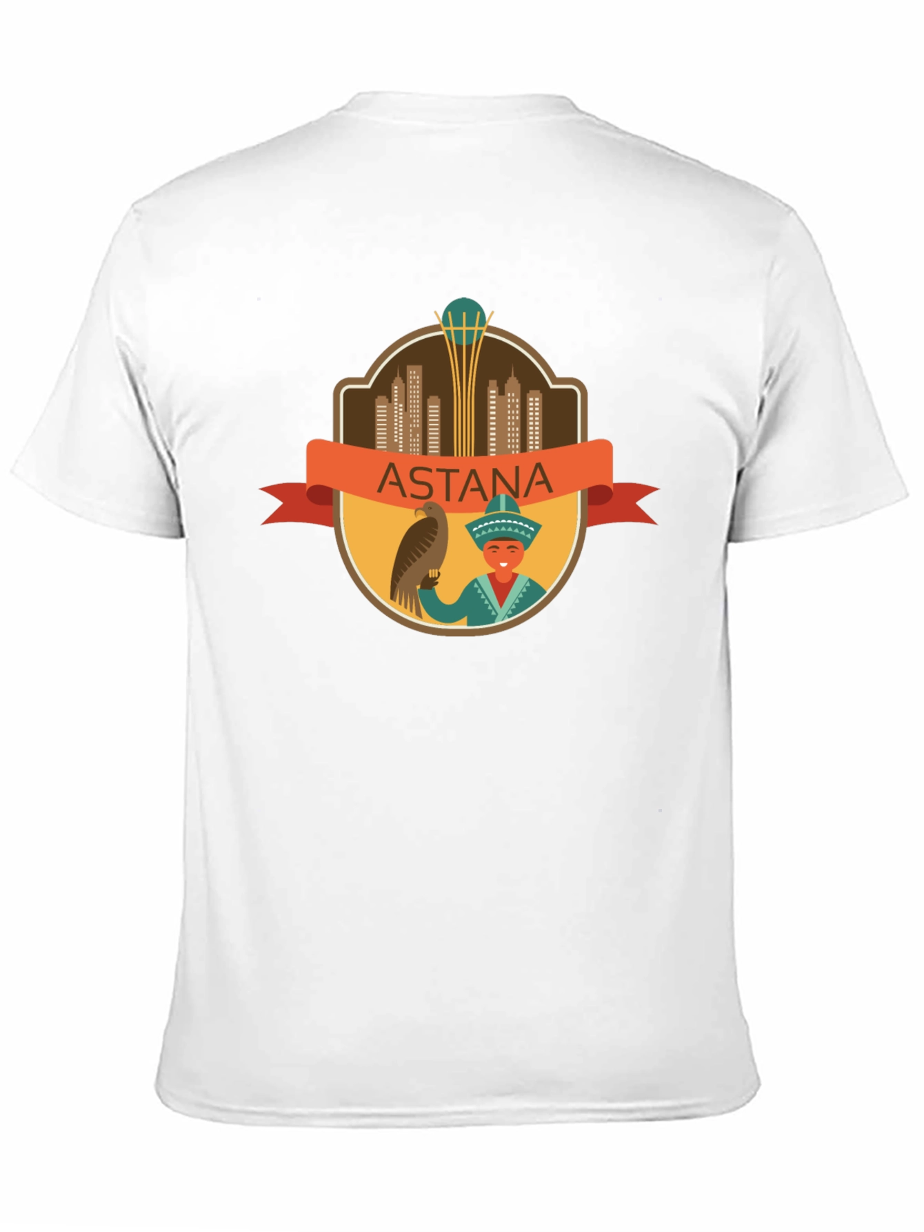Astana City T-Shirt - Black Cotton Graphic Tee