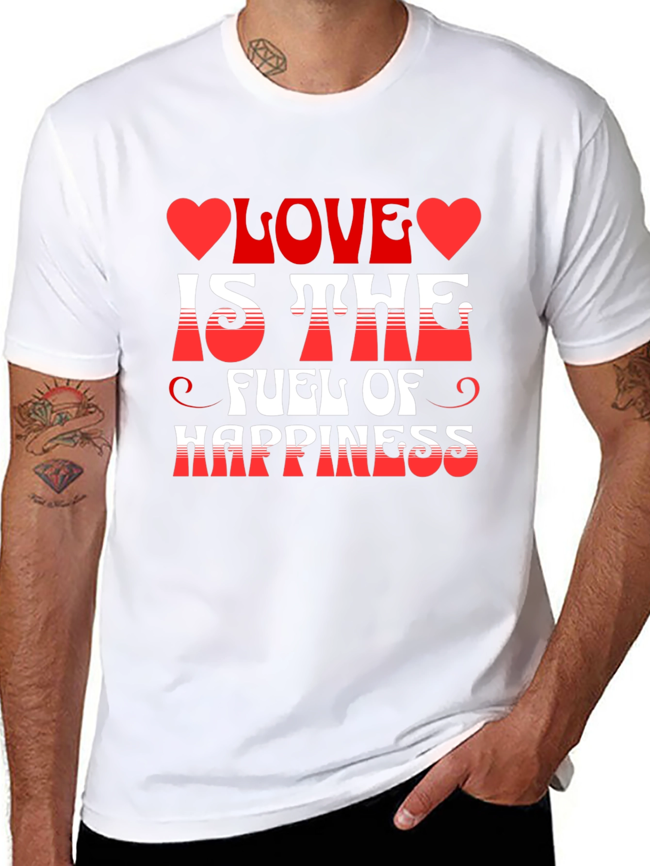 Love is the Fuel of Happiness Graphic Tee