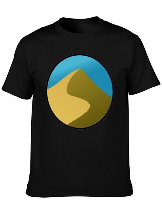 Desert Dune Graphic Black T-Shirt