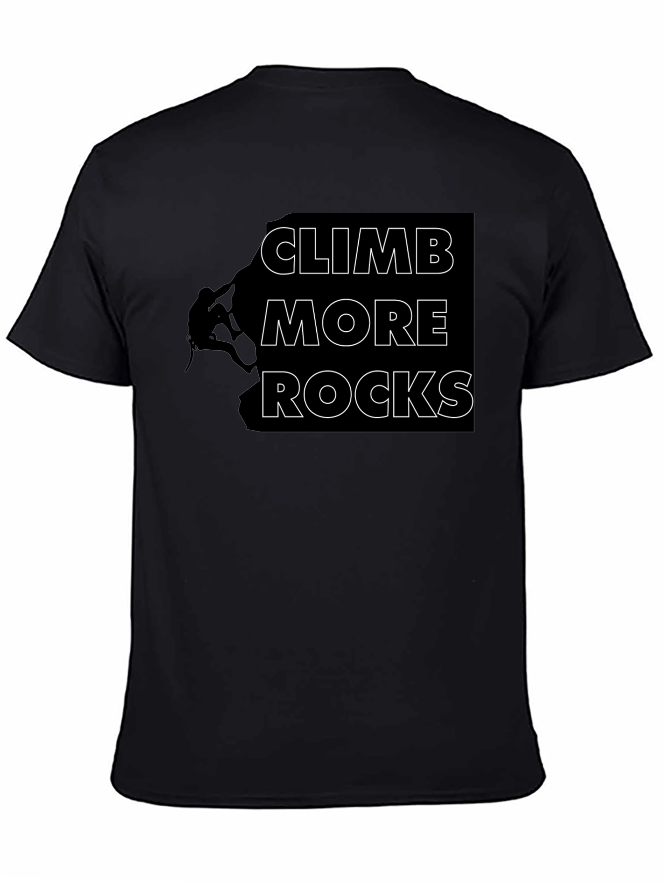 Climb More Rocks Graphic T-Shirt - Black