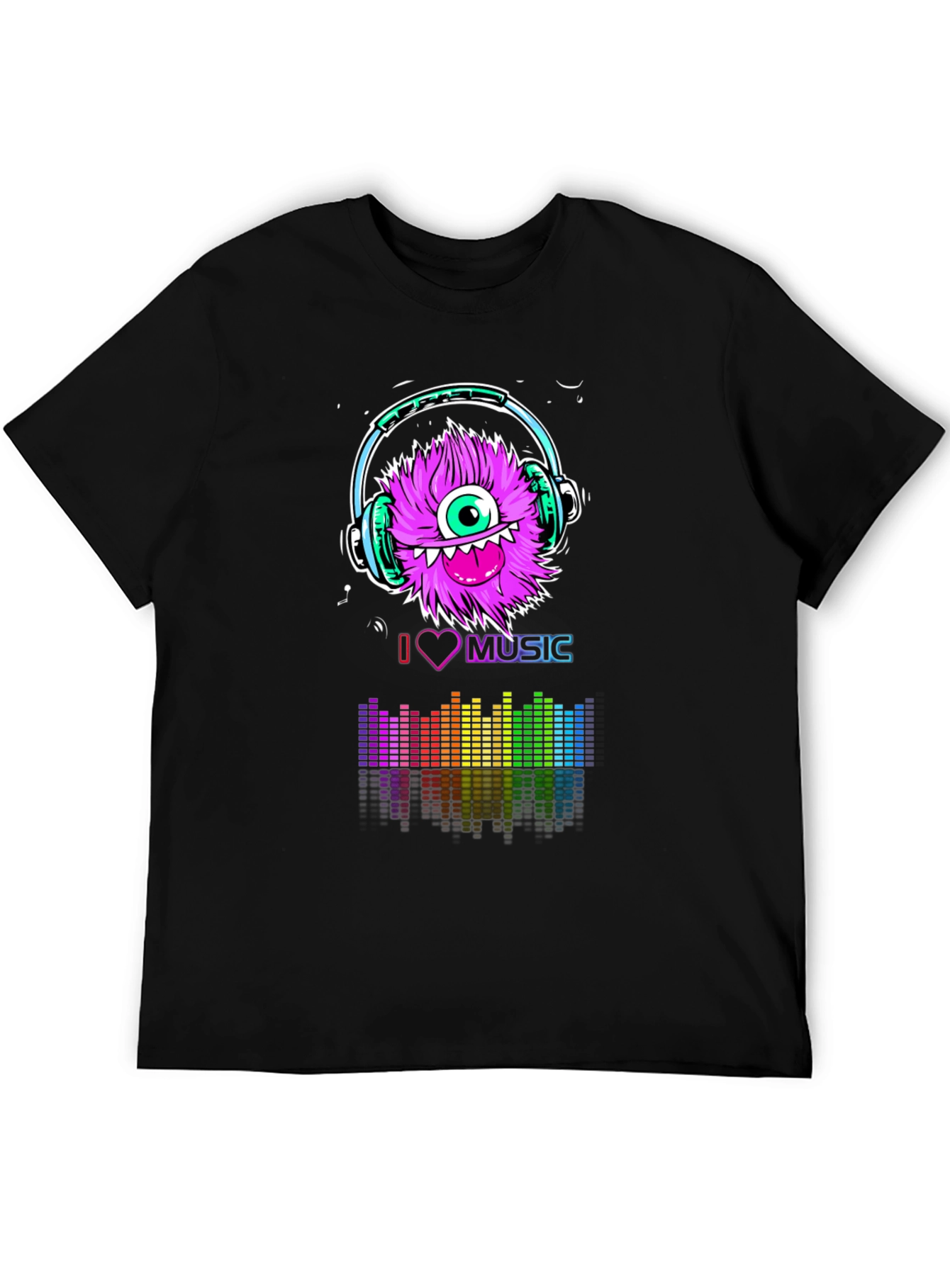 Monster Music Lover Graphic T-Shirt